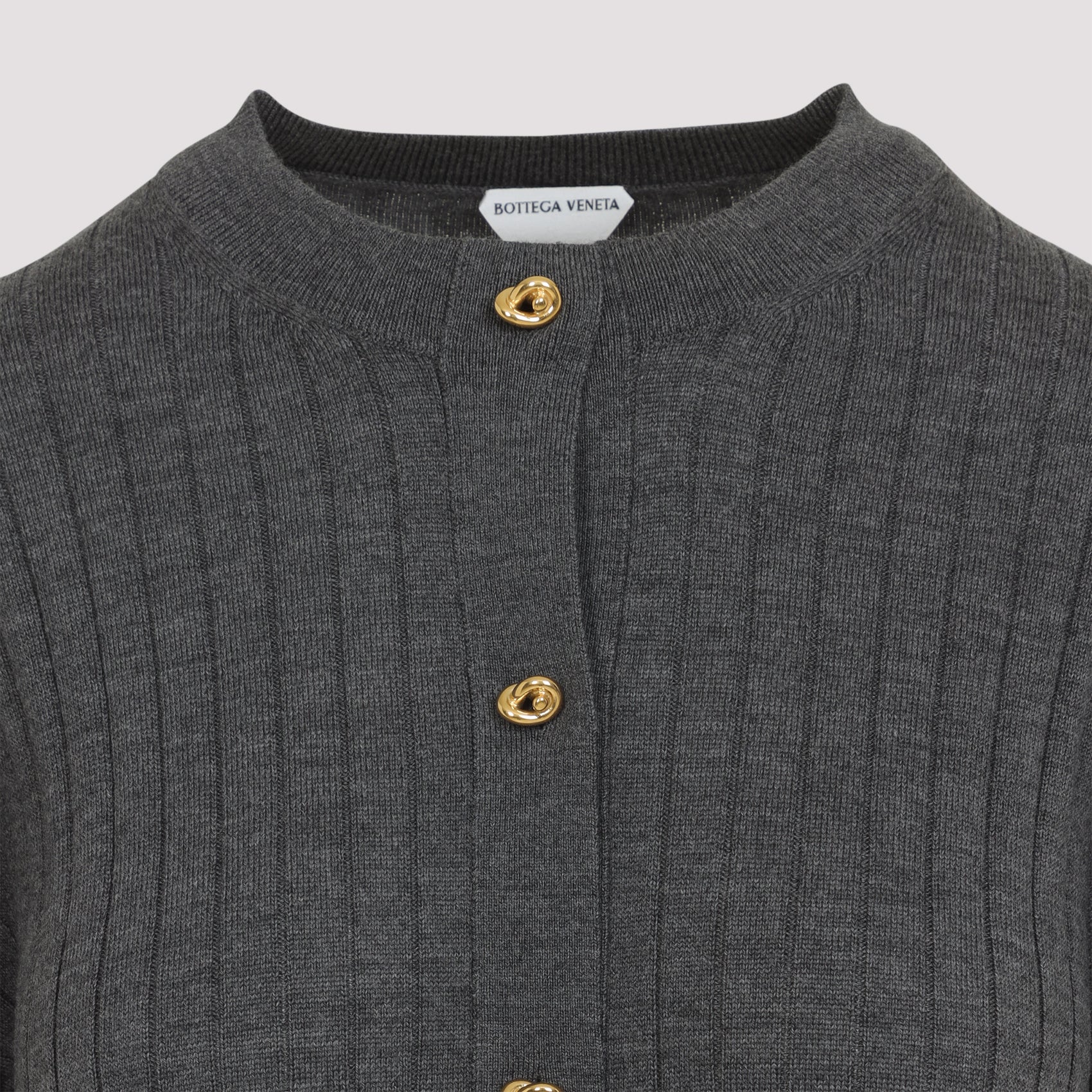 BOTTEGA VENETA Wool Cardigan - Regular Fit - Size M