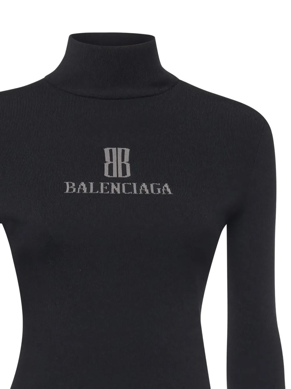 BALENCIAGA Mini Nano BB Turtleneck Sweater