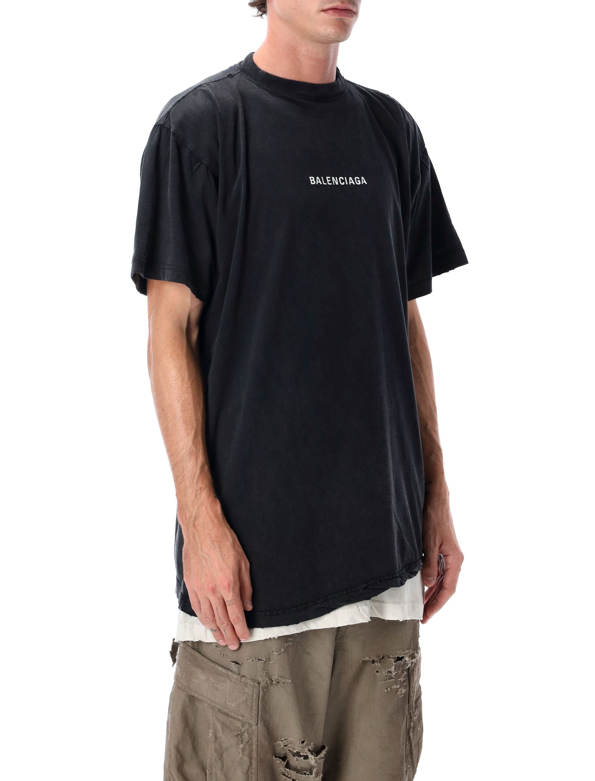 BALENCIAGA Double Layered T-Shirt for Men