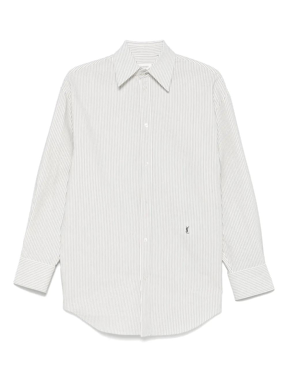 SAINT LAURENT Striped Cotton Shirt - Size 36