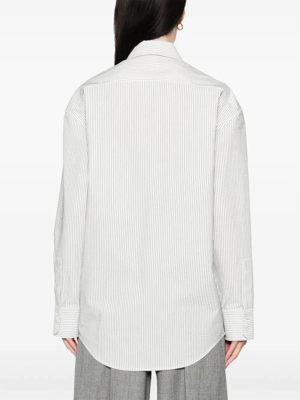 SAINT LAURENT Striped Cotton Shirt - Size 36