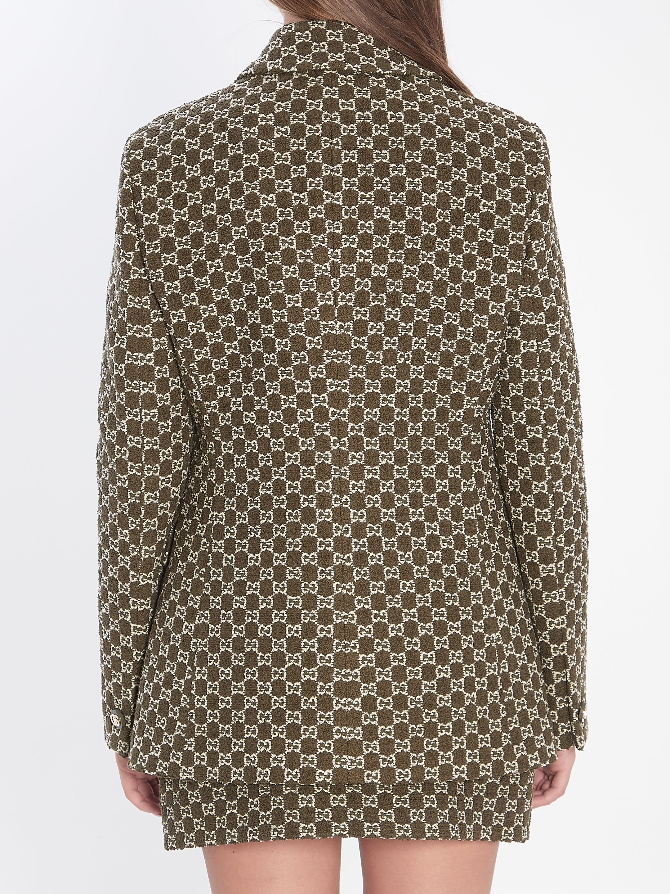 GUCCI Bouclé Cotton Jacket - Women's Size 40