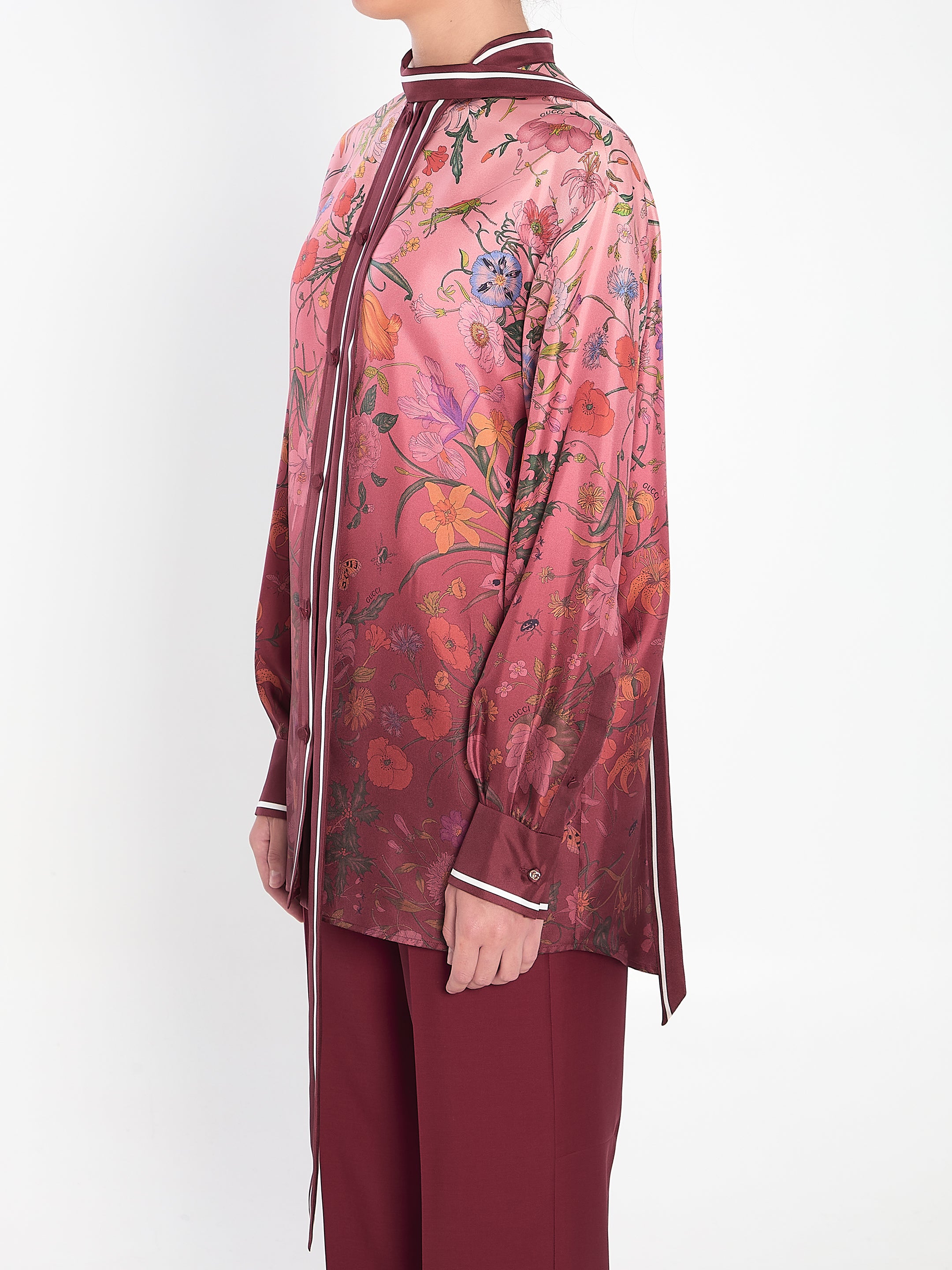 GUCCI Printed Silk Shirt for Women - FW25