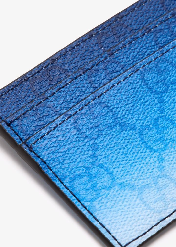 GUCCI Printed Canvas Mini Card Holder