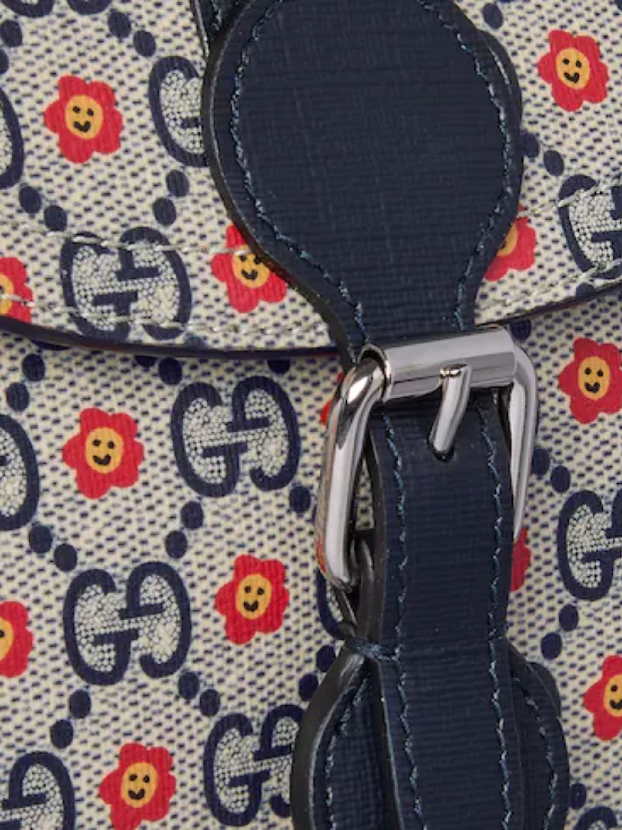 GUCCI KIDS Junior Mini Handbag with Supreme Flowers Design