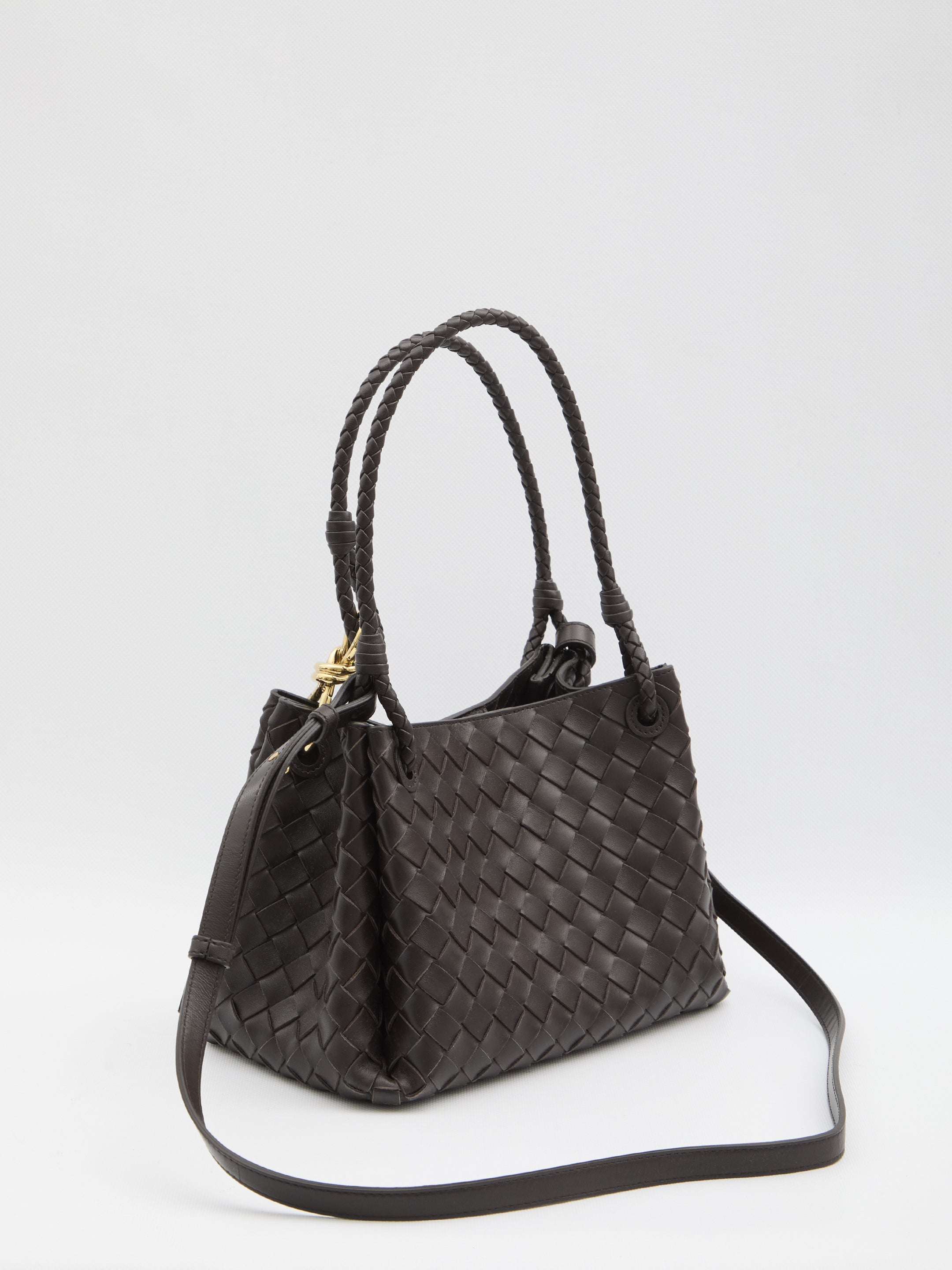 BOTTEGA VENETA Mini Parachute Handbag with Signature Knot Detail (18.5 cm x 29.5 cm x 17.5 cm)