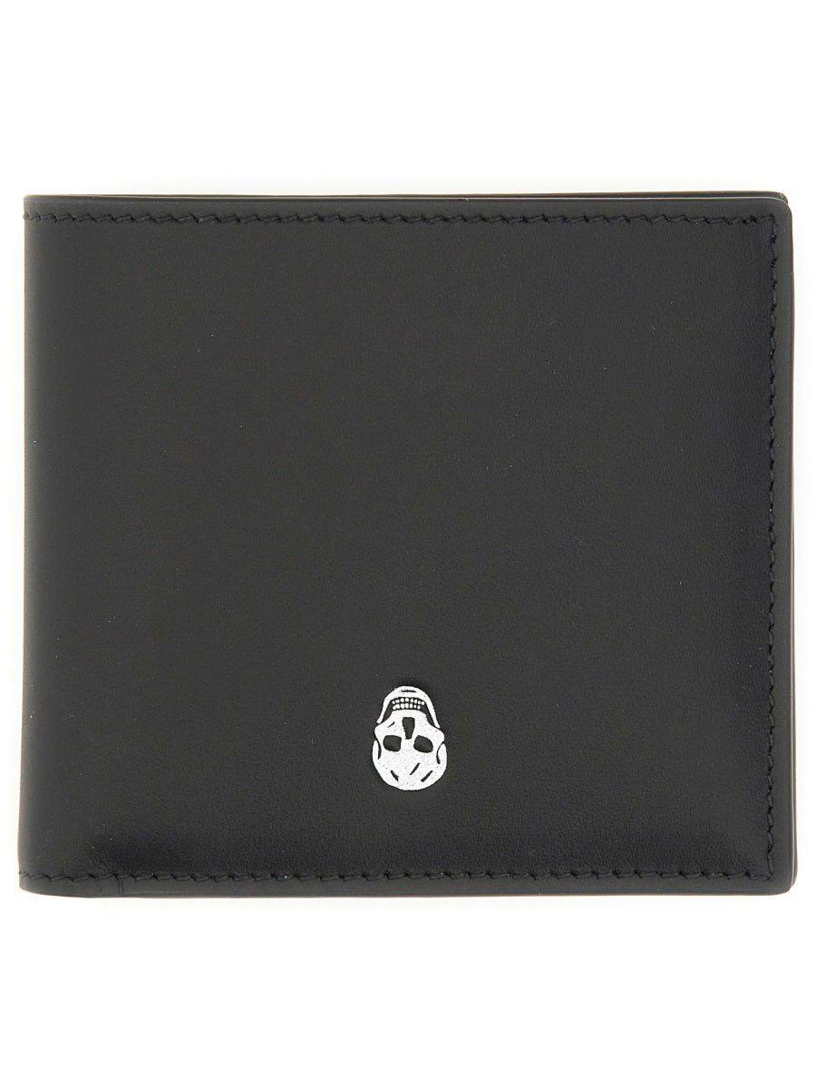 ALEXANDER MCQUEEN Mini Leather Skin Wallet for Men