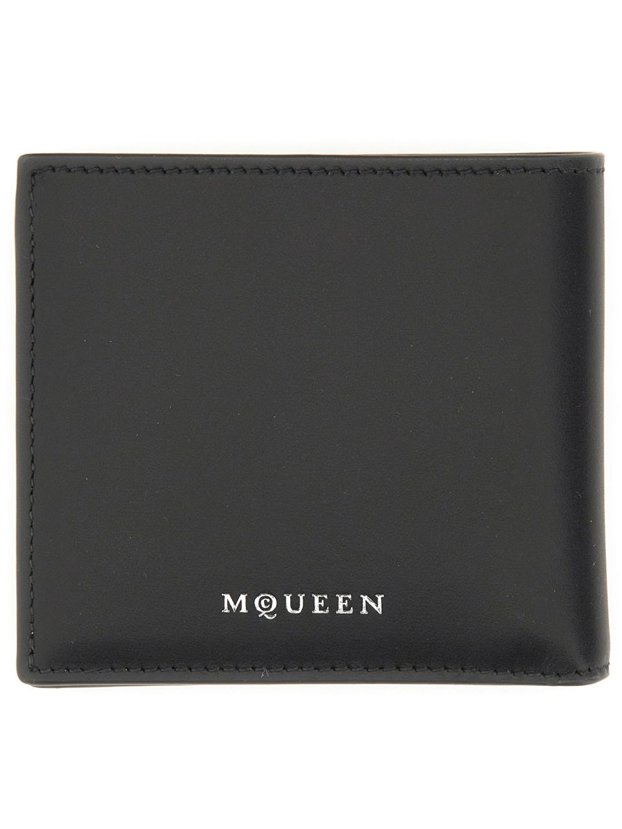 ALEXANDER MCQUEEN Mini Leather Skin Wallet for Men
