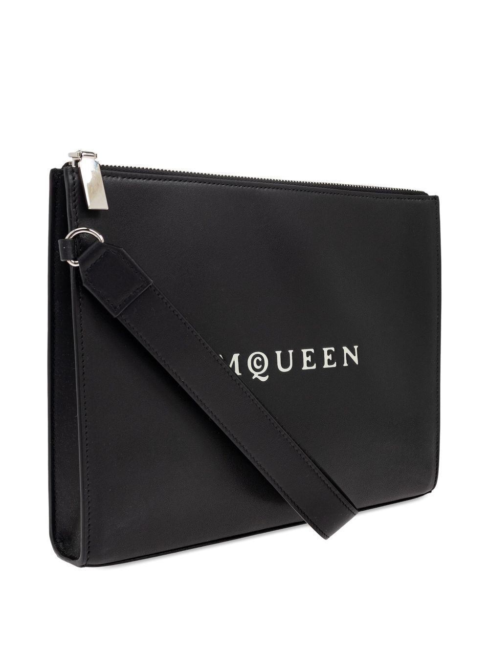 ALEXANDER MCQUEEN Mini Zip Logo Pouch Handbag