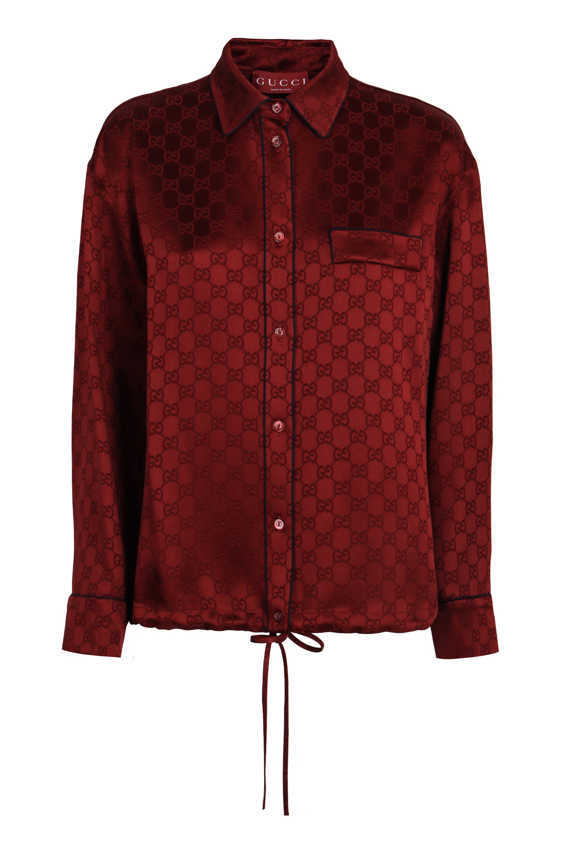 GUCCI Silk Shirt with Adjustable Cuffs and Waist - Women