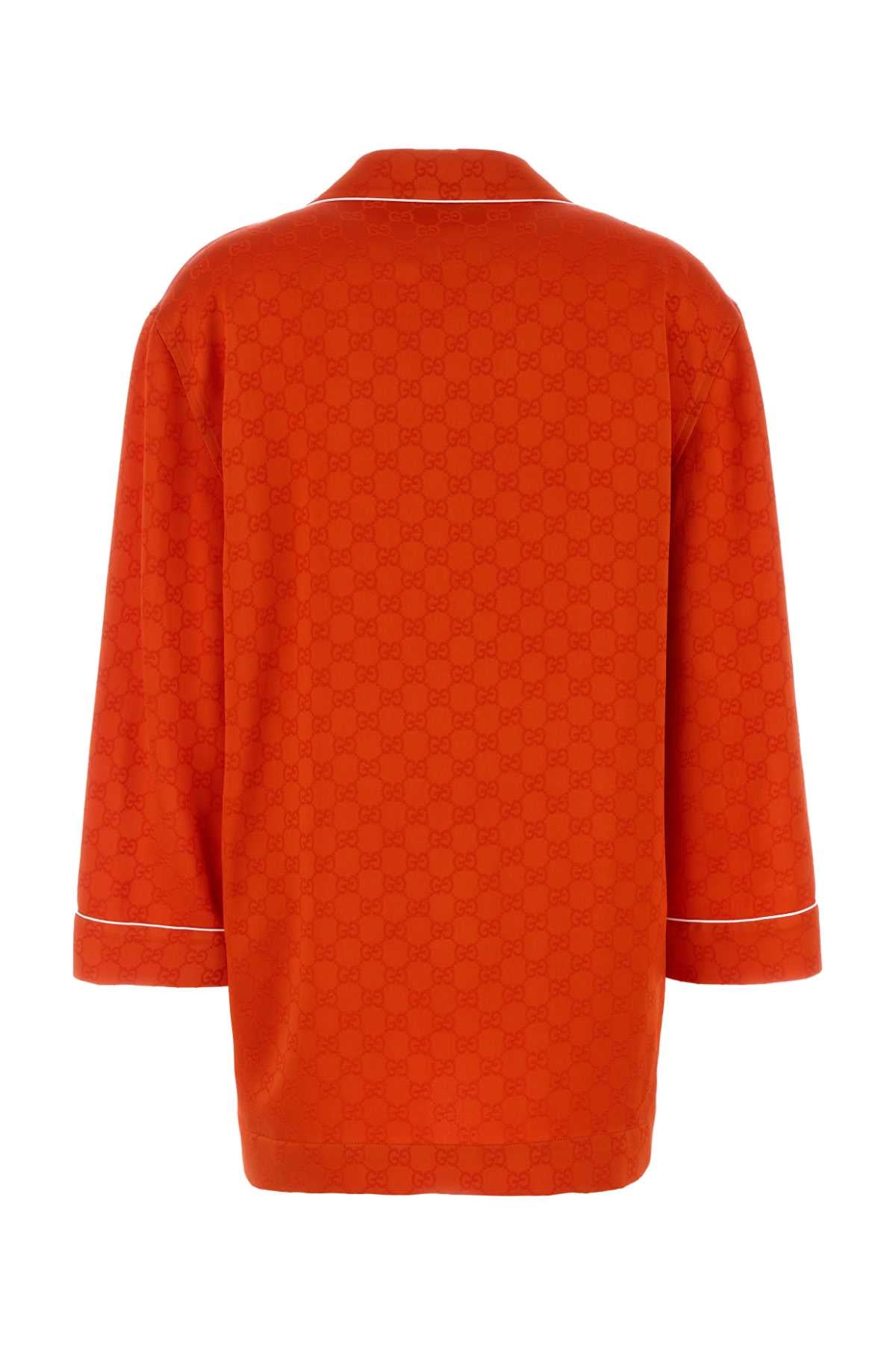 GUCCI Satin Hammered GG Mini Shirt