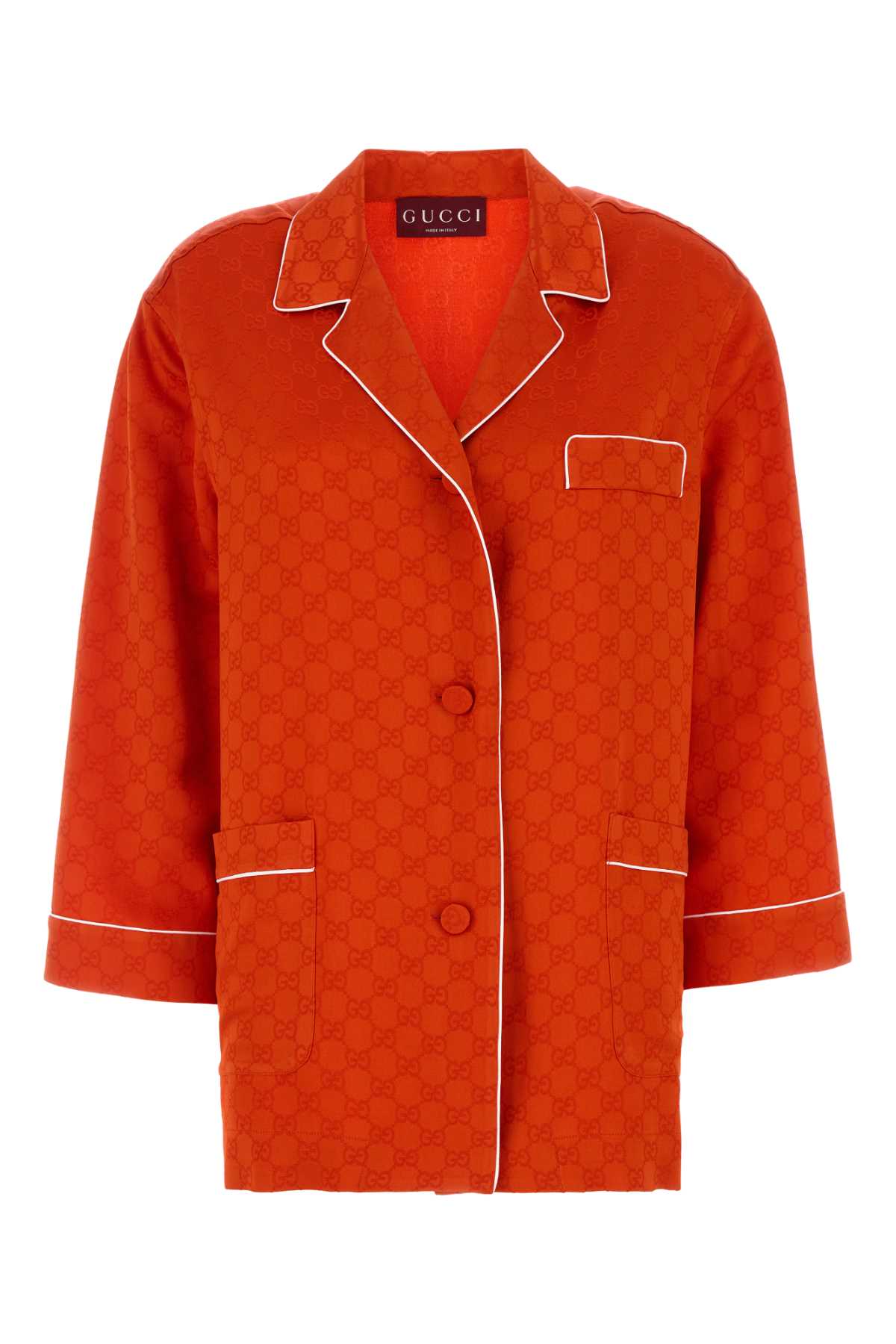 GUCCI Satin Hammered GG Mini Shirt