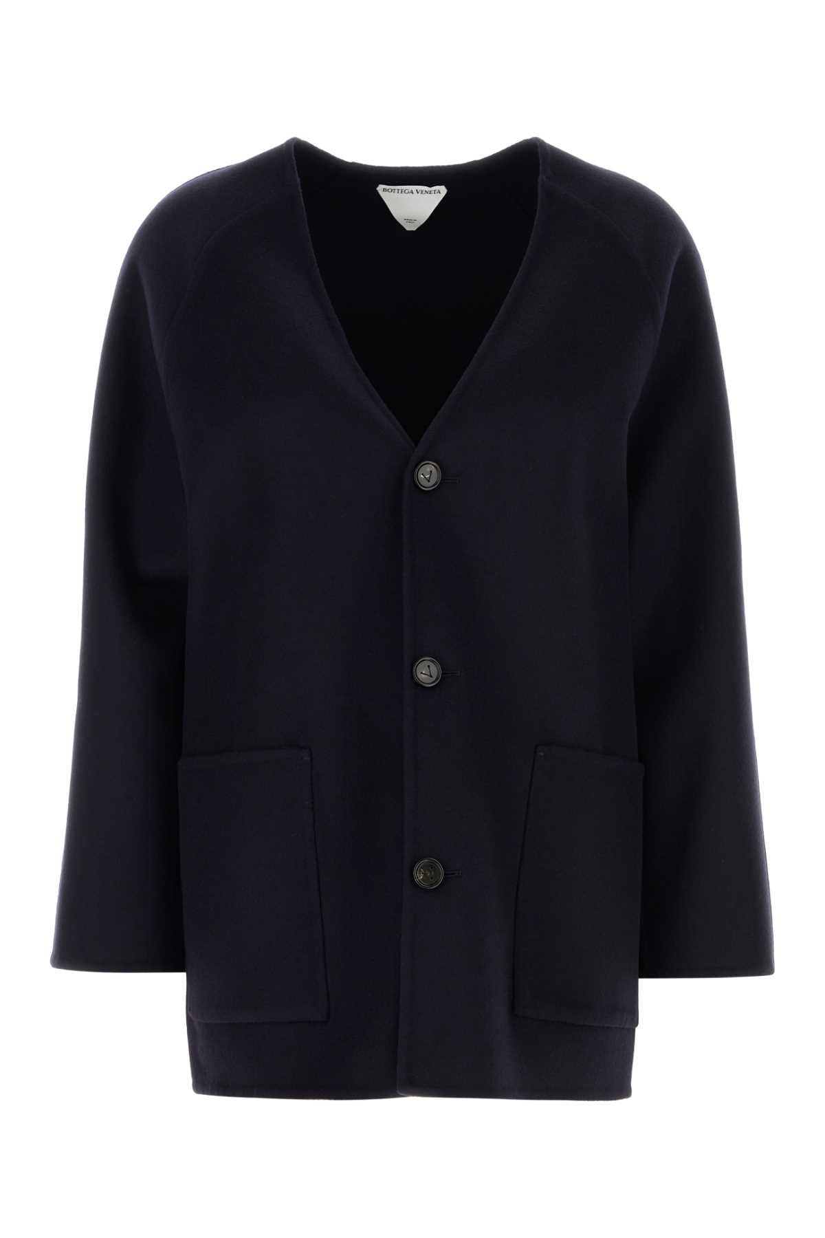 BOTTEGA VENETA Collarless Wool Jacket for Women - FW25