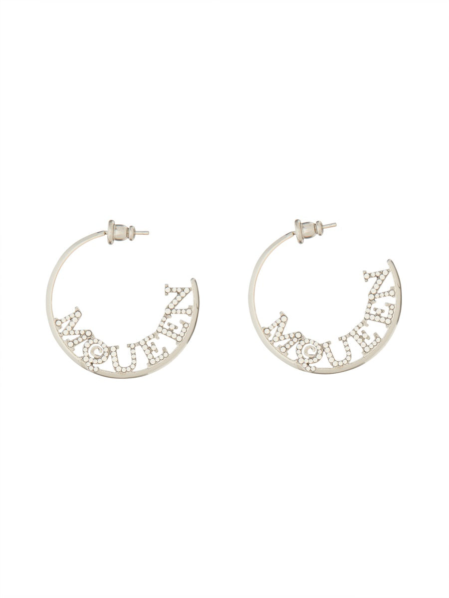 ALEXANDER MCQUEEN Sophisticated Brass Earrings for Women
