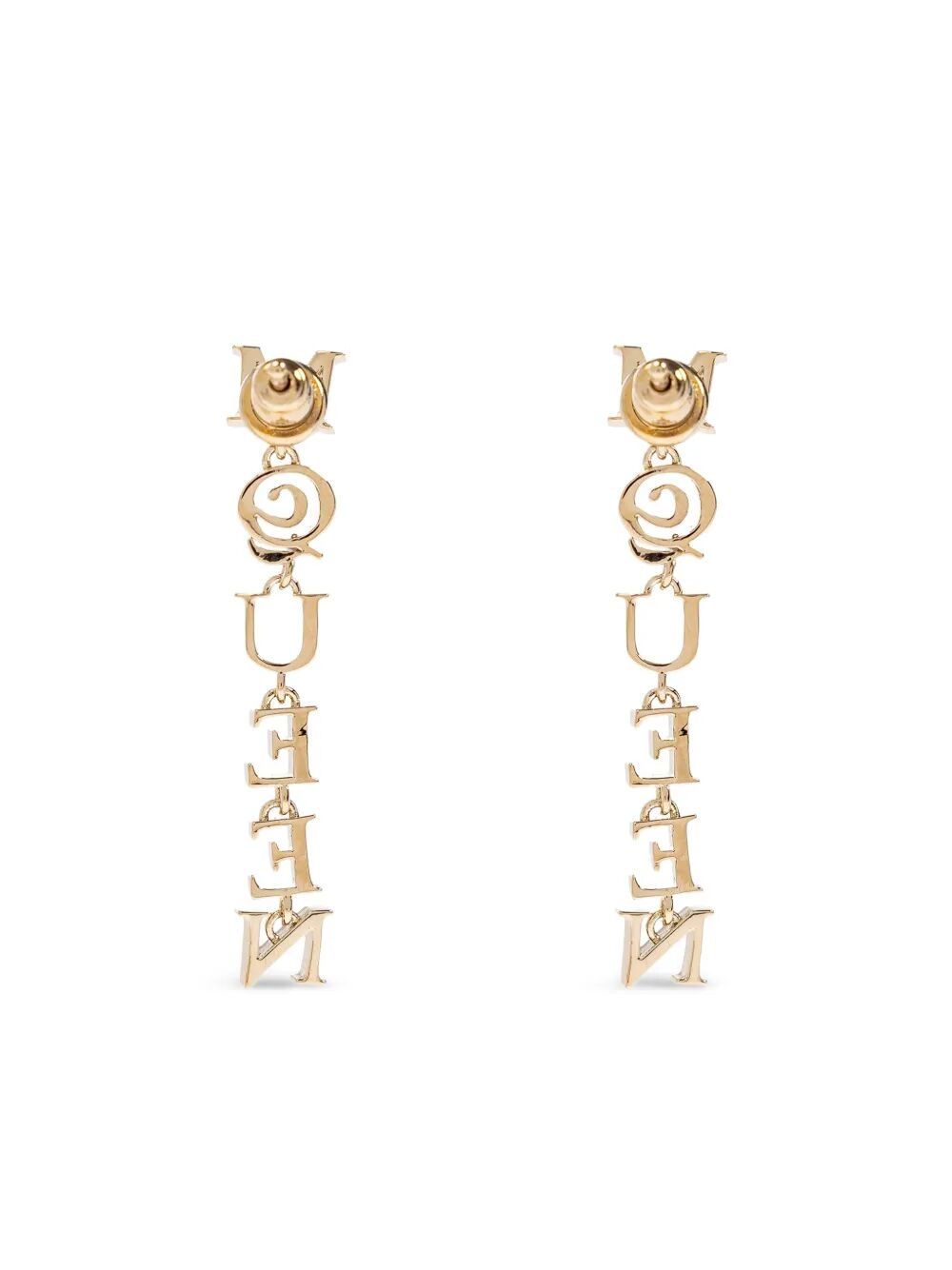 ALEXANDER MCQUEEN Statement Brass Earrings