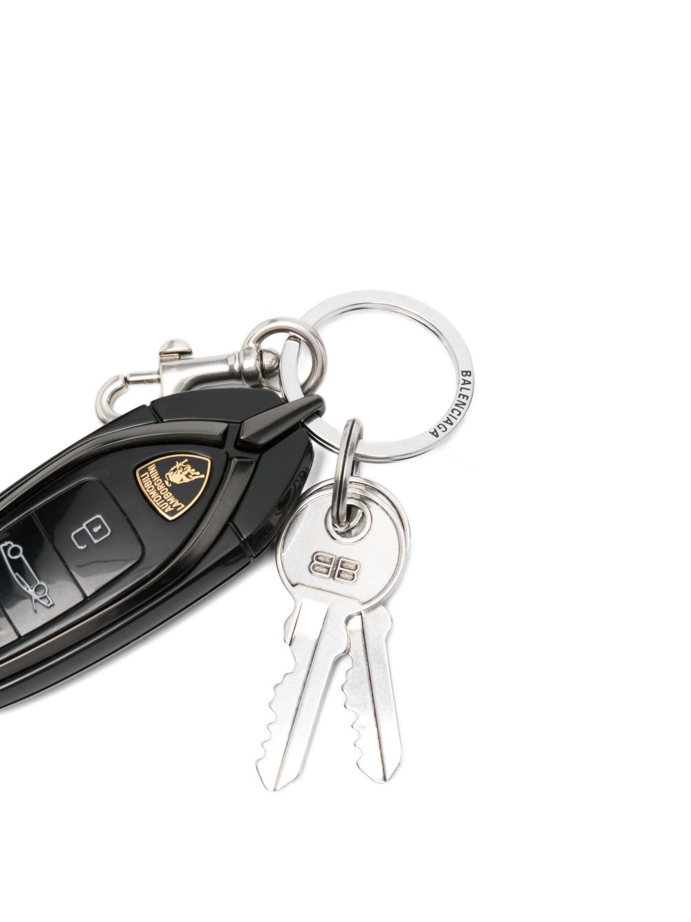 BALENCIAGA Lambo Brass Key Ring