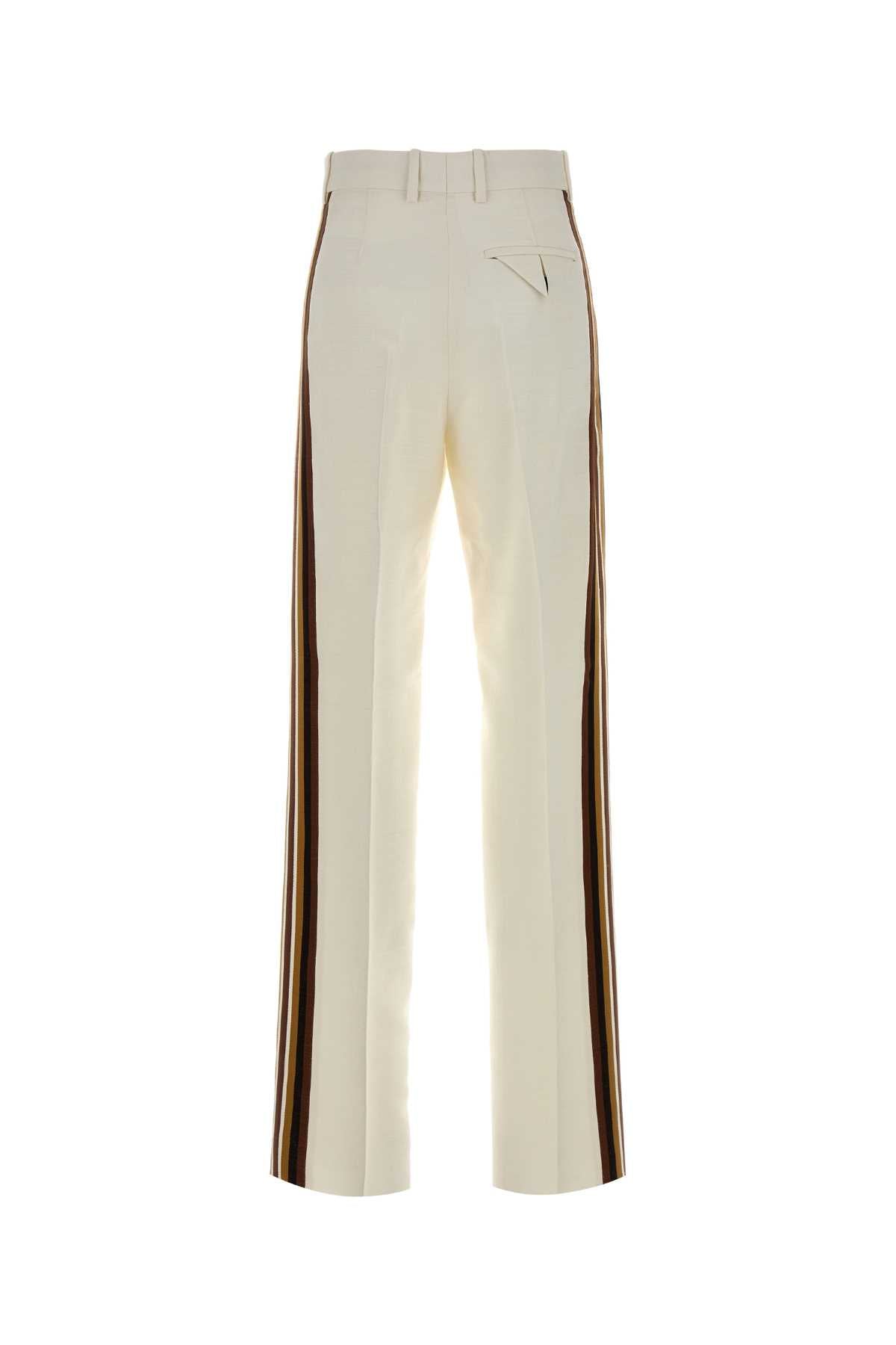 BOTTEGA VENETA Viscose Blend Pant with Band Sleeves for Women - FW25