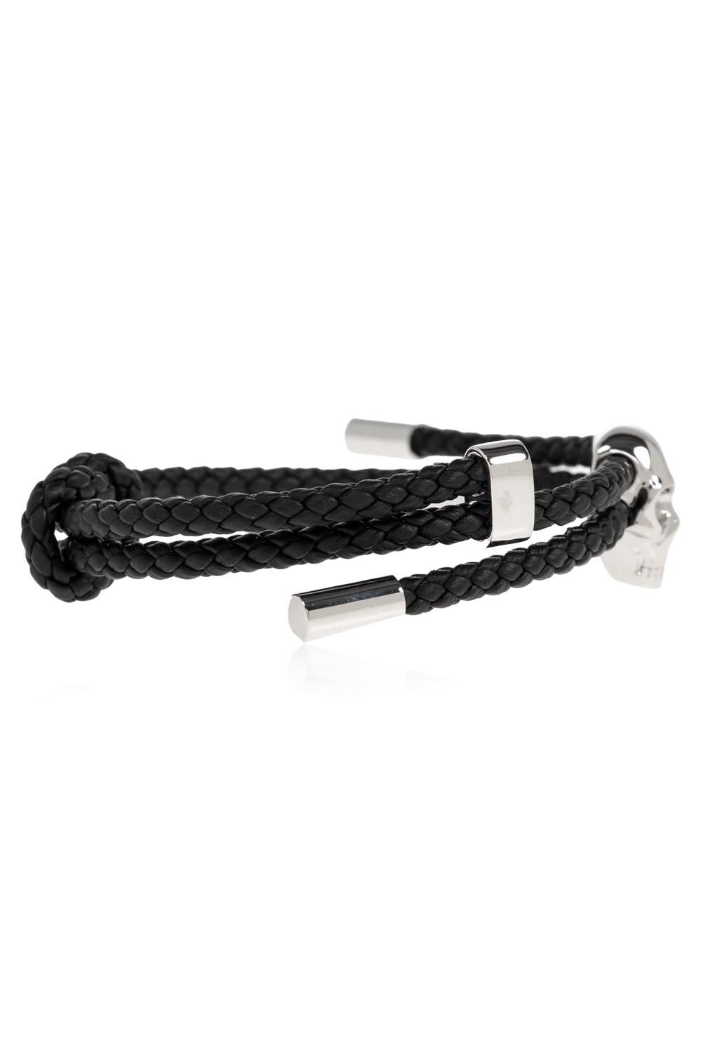 ALEXANDER MCQUEEN Braided Leather Bracelet for Men