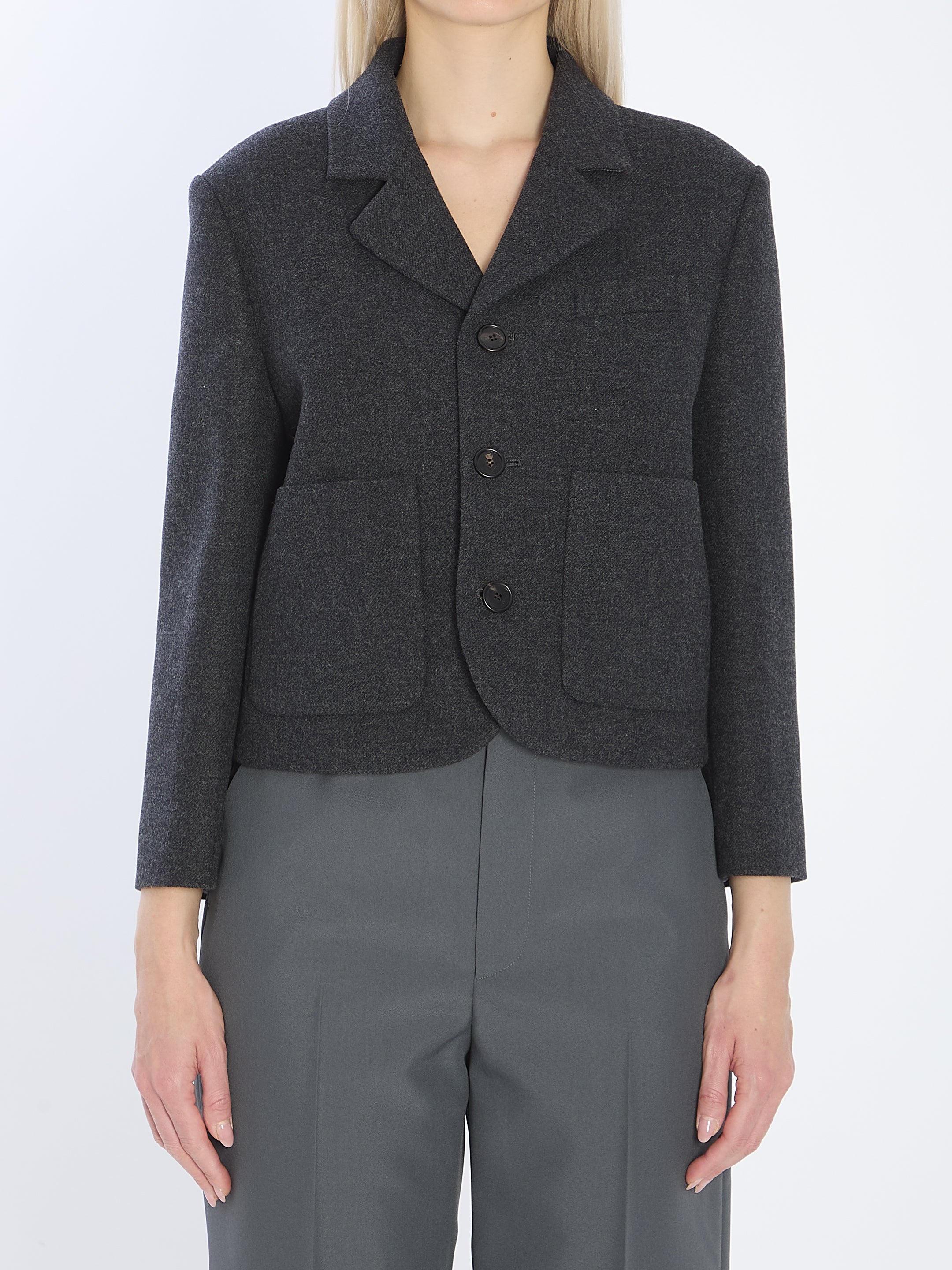 GUCCI Mini Wool Jacket - Classic Elegance in Women's Outerwear