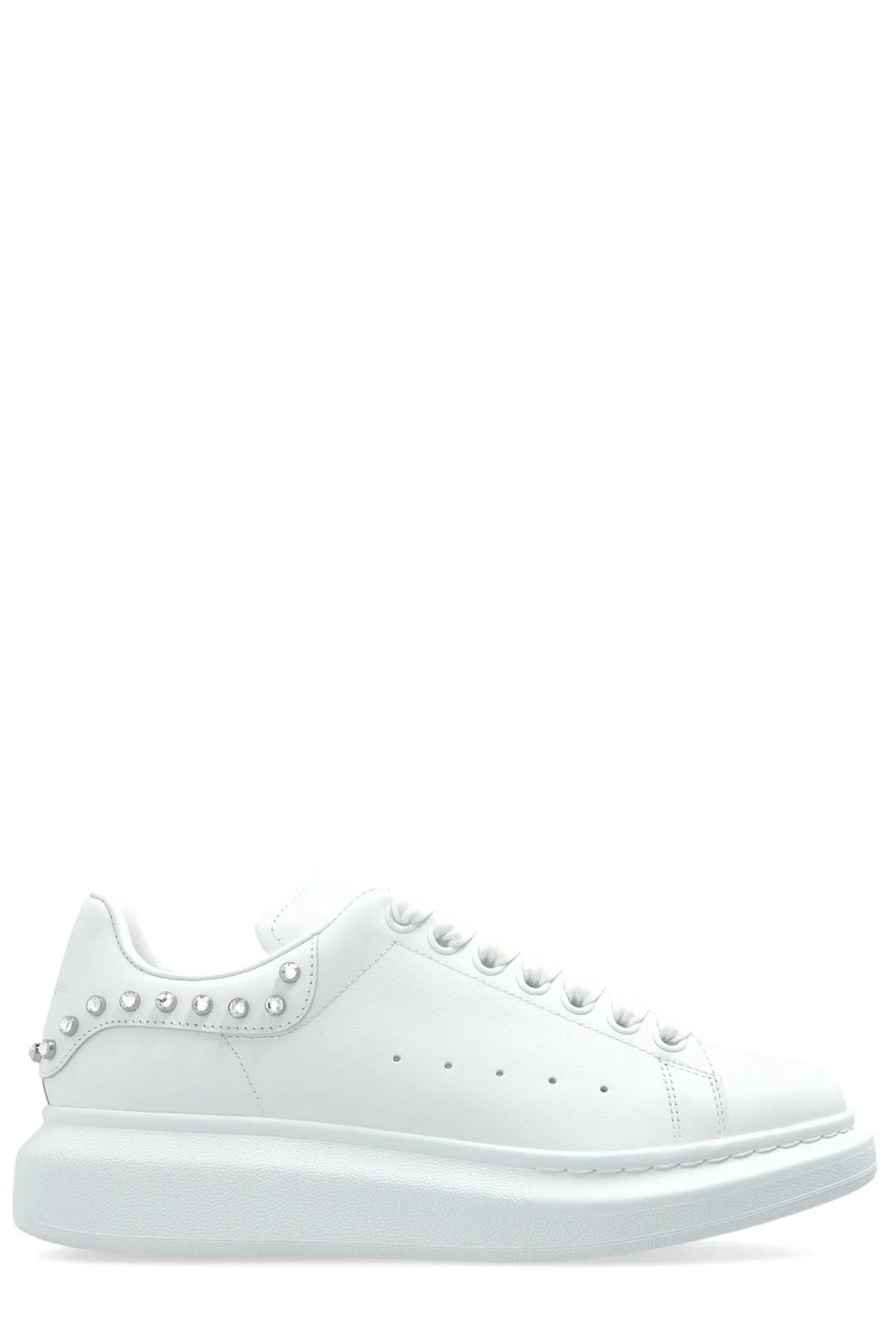 ALEXANDER MCQUEEN Chic Leather Sneakers with Elegant Heel