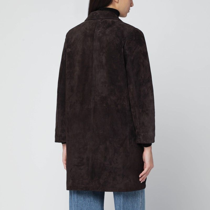 SWORD Suede Button-Up Jacket for Women