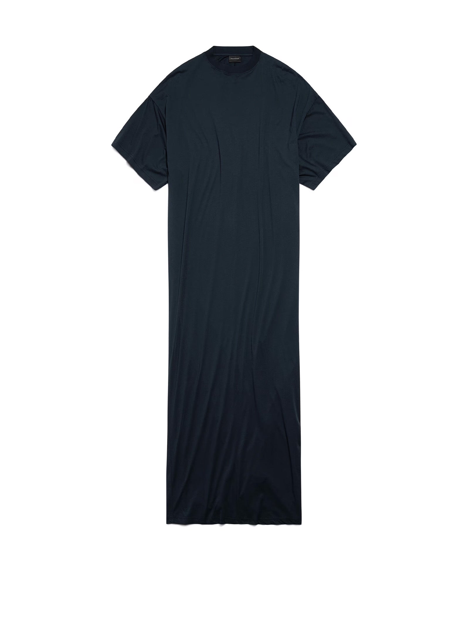 BALENCIAGA Faded Black Cotton Mini Dress for Women