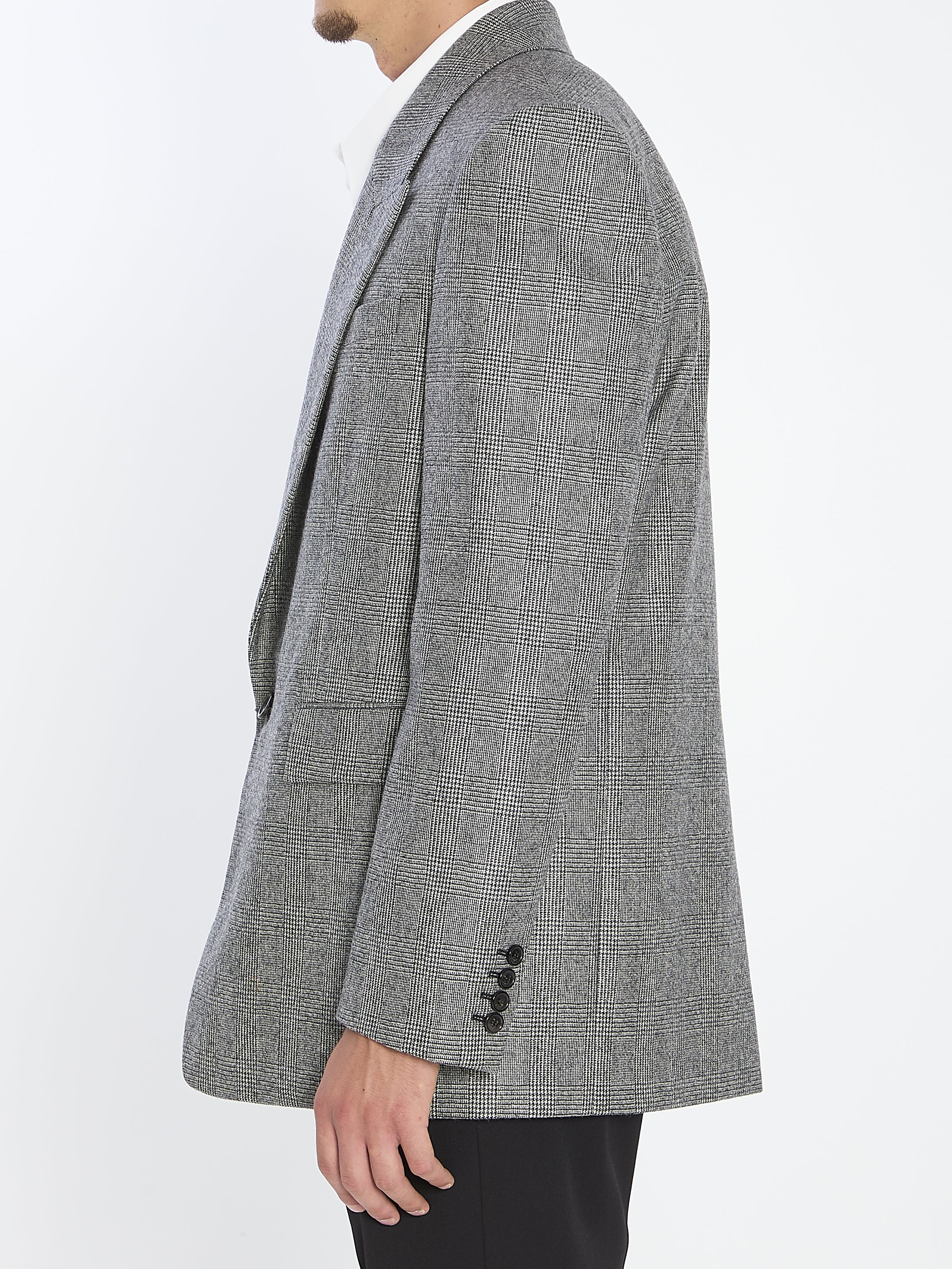 SAINT LAURENT Embroidered Wool Blazer for Men