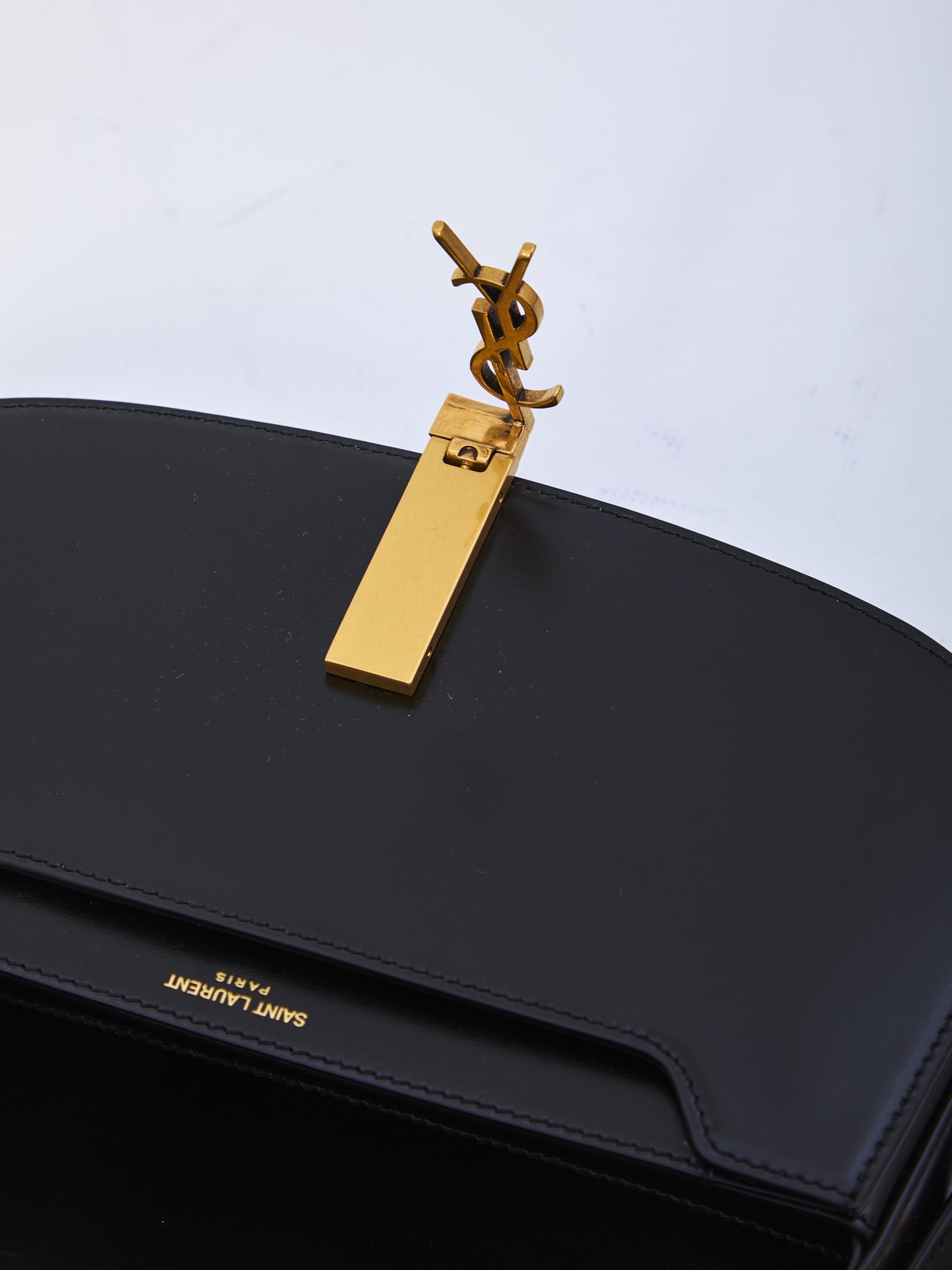 SAINT LAURENT Voltaire Mini Handbag with Logo