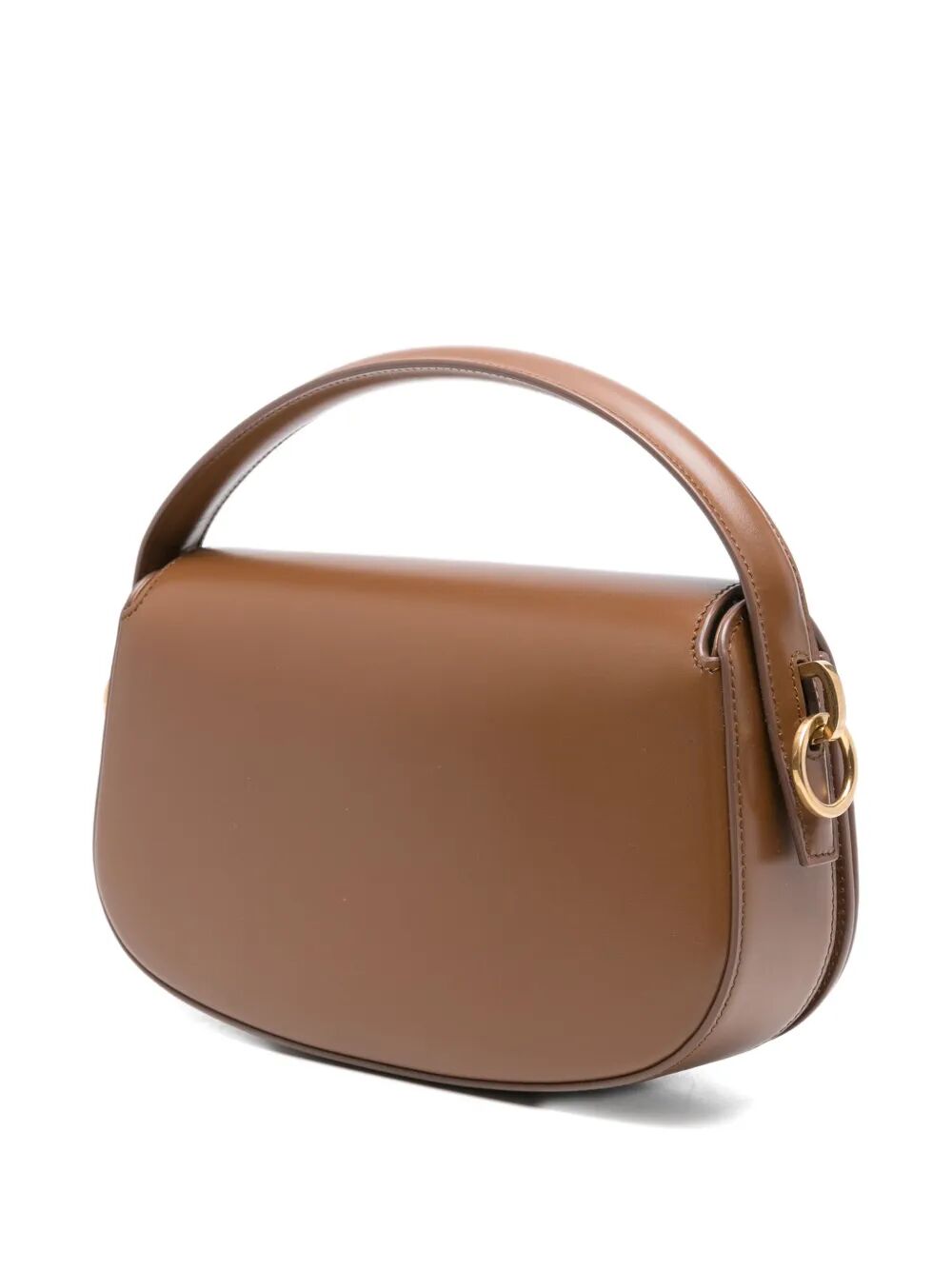 SAINT LAURENT Half-Moon Shaped Handbag with Turn-Lock Closure - 15 x 24 x 5 cm