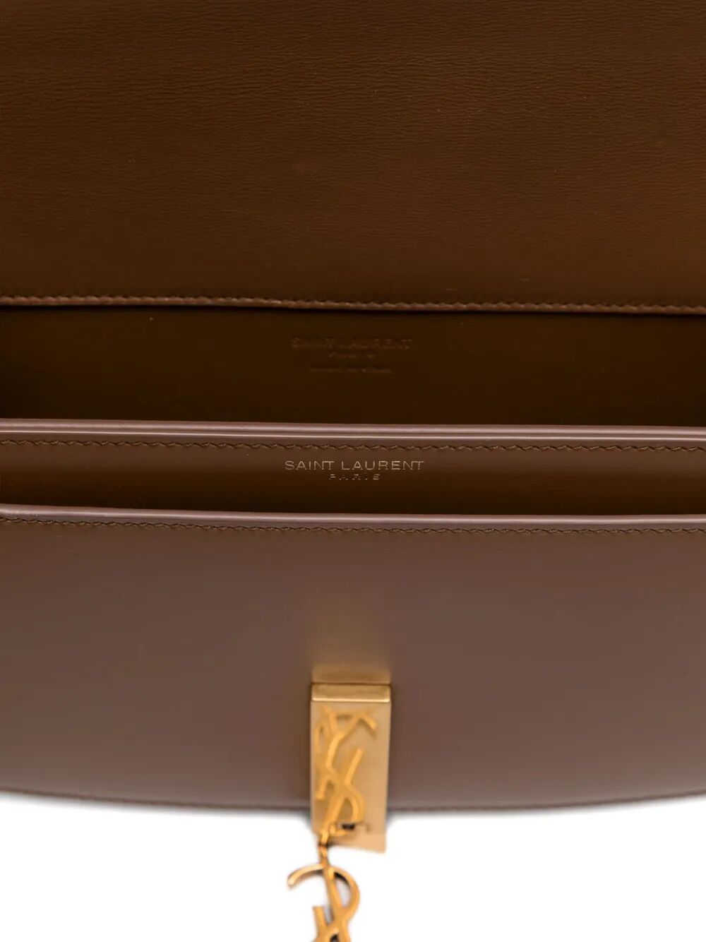 SAINT LAURENT Half-Moon Shaped Handbag with Turn-Lock Closure - 15 x 24 x 5 cm