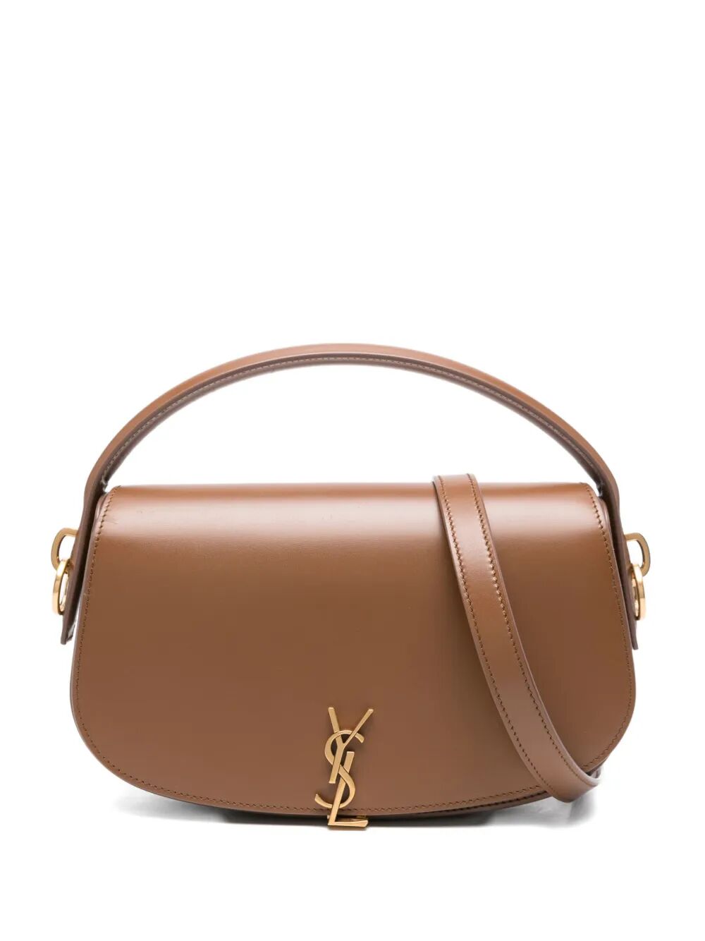SAINT LAURENT Half-Moon Shaped Handbag with Turn-Lock Closure - 15 x 24 x 5 cm