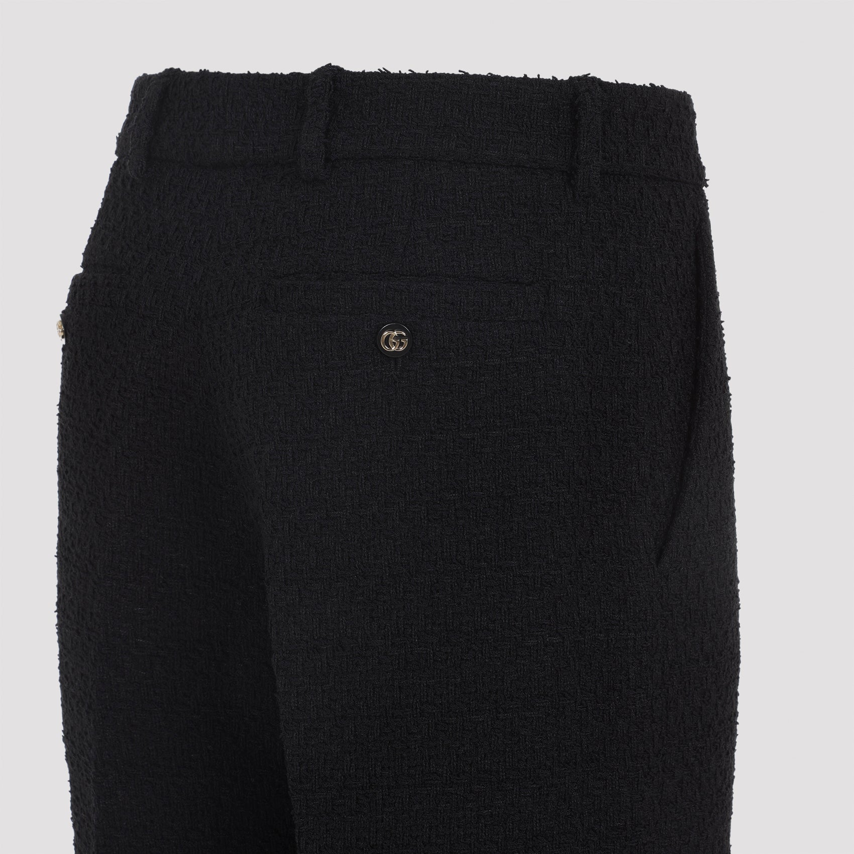GUCCI Statement Black Trousers for Women - Silk & Nylon