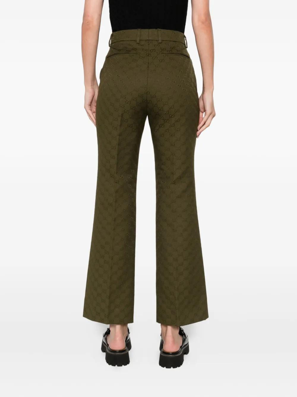 GUCCI GG Monogram Straight-Leg Pants - Women's