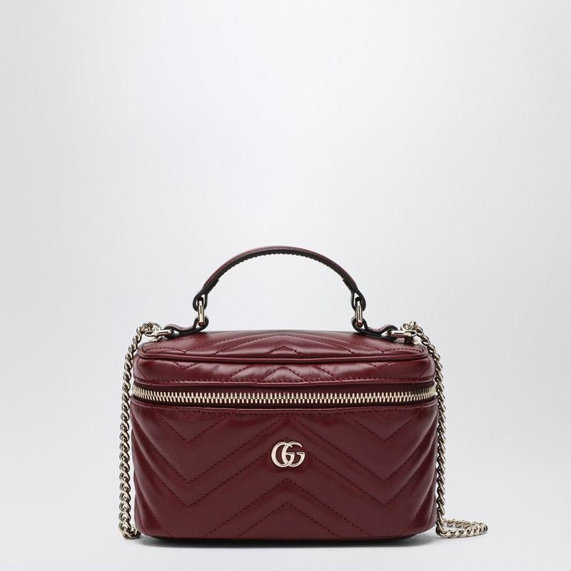GUCCI Mini Vanity Handbag with Chevron Pattern