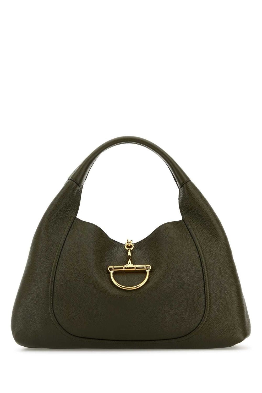 GUCCI Maxi Size Hammered Leather Shoulder Handbag