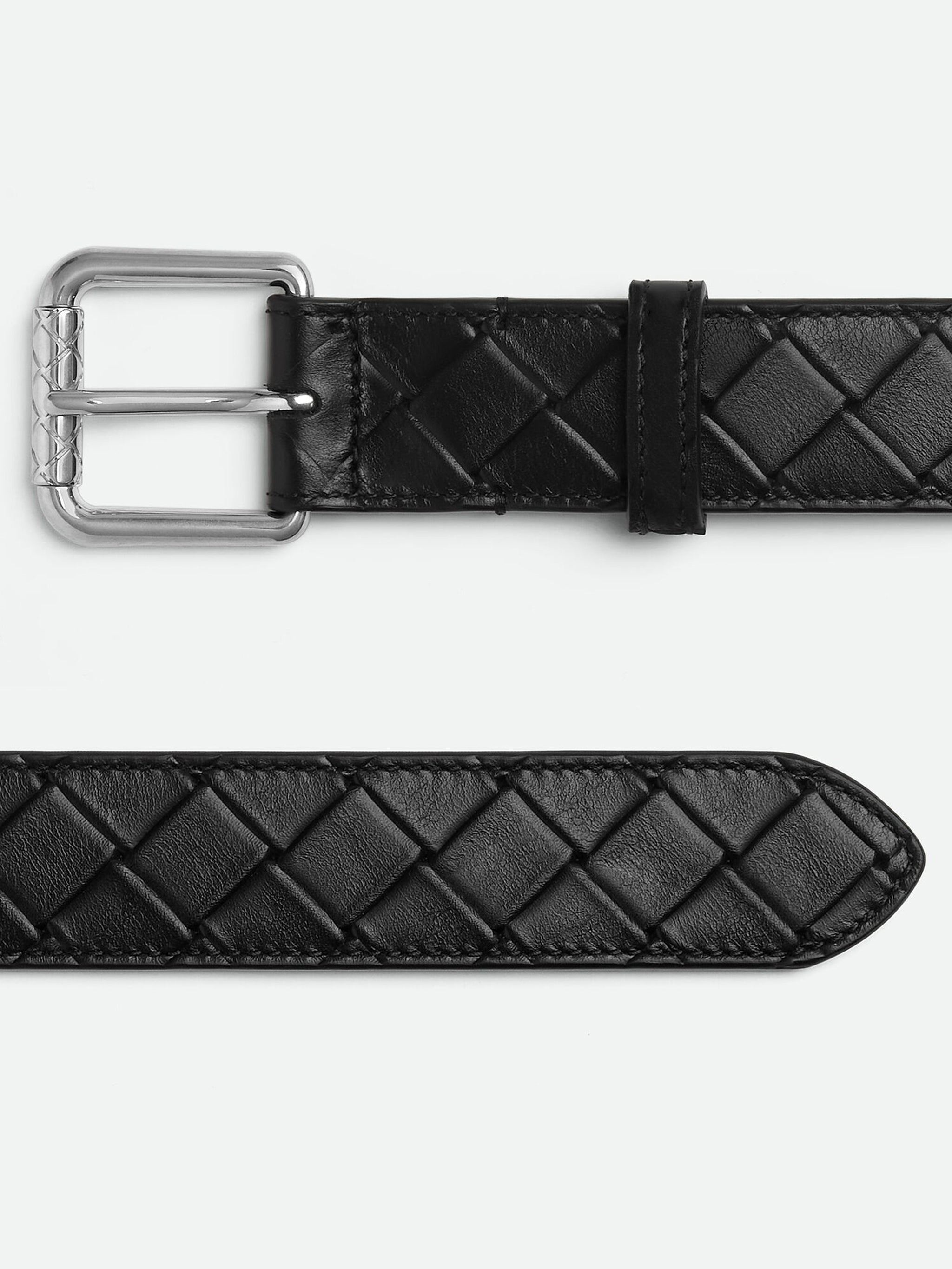 BOTTEGA VENETA Printed Grid Belt - 3 cm Width