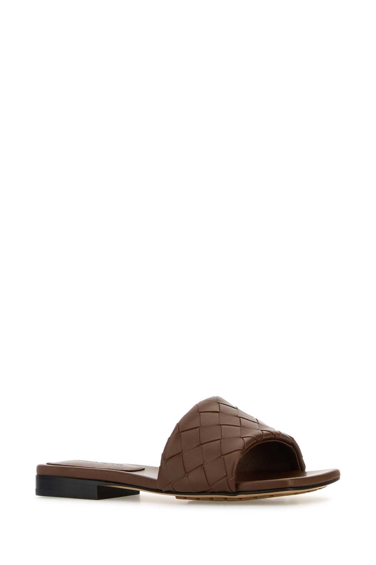 BOTTEGA VENETA Luxury Intrecciato Leather Flat Sandals for Women
