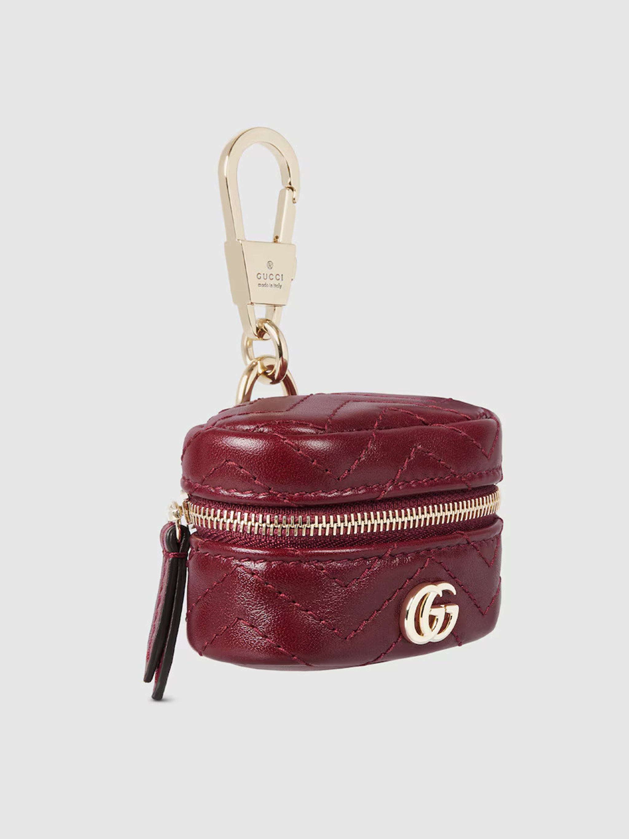 GUCCI Mini Chevron Leather Holder for AirPods - FW25