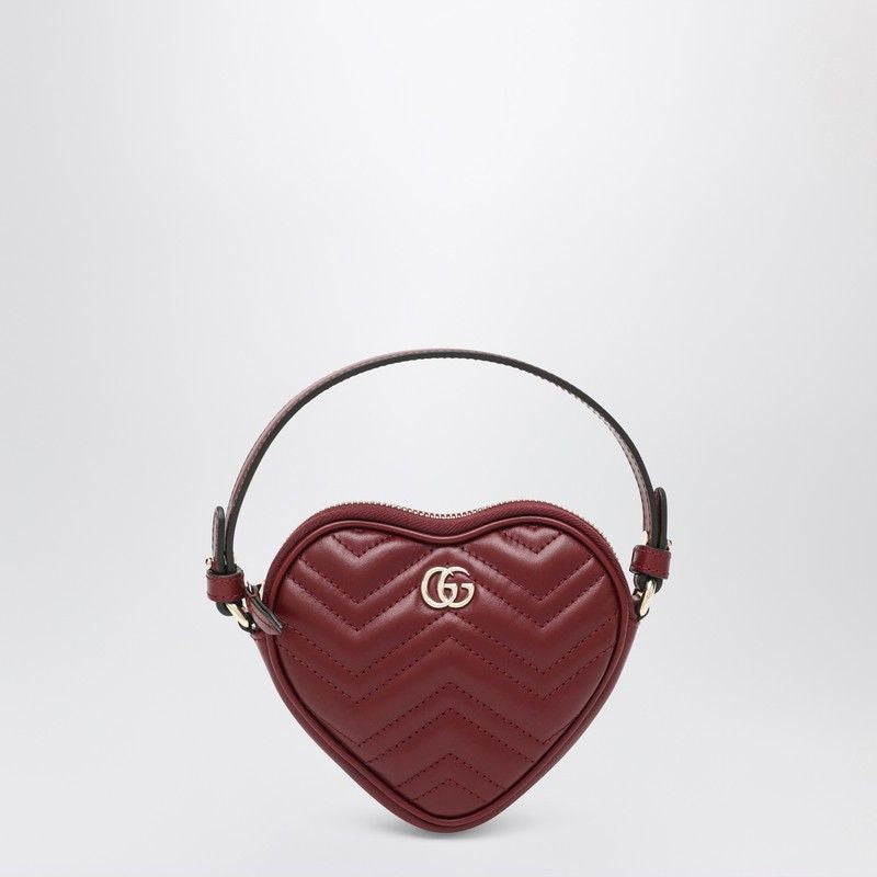 GUCCI Mini Heart-Shaped Quilted Handbag