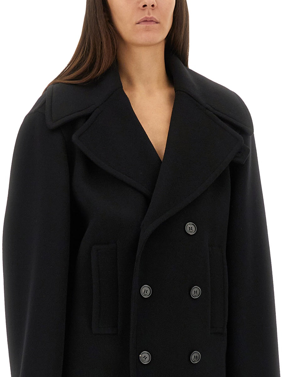 SAINT LAURENT Women's Wool Peacoat - Size 36
