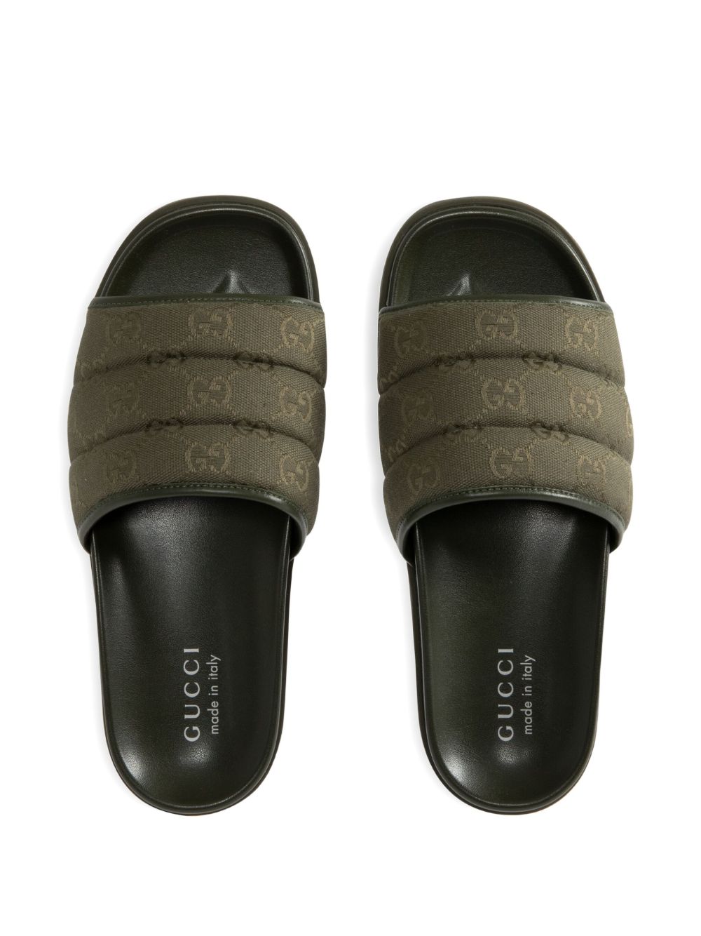 GUCCI Stylish Open Toe Quilted Slip-On Sandals for Men