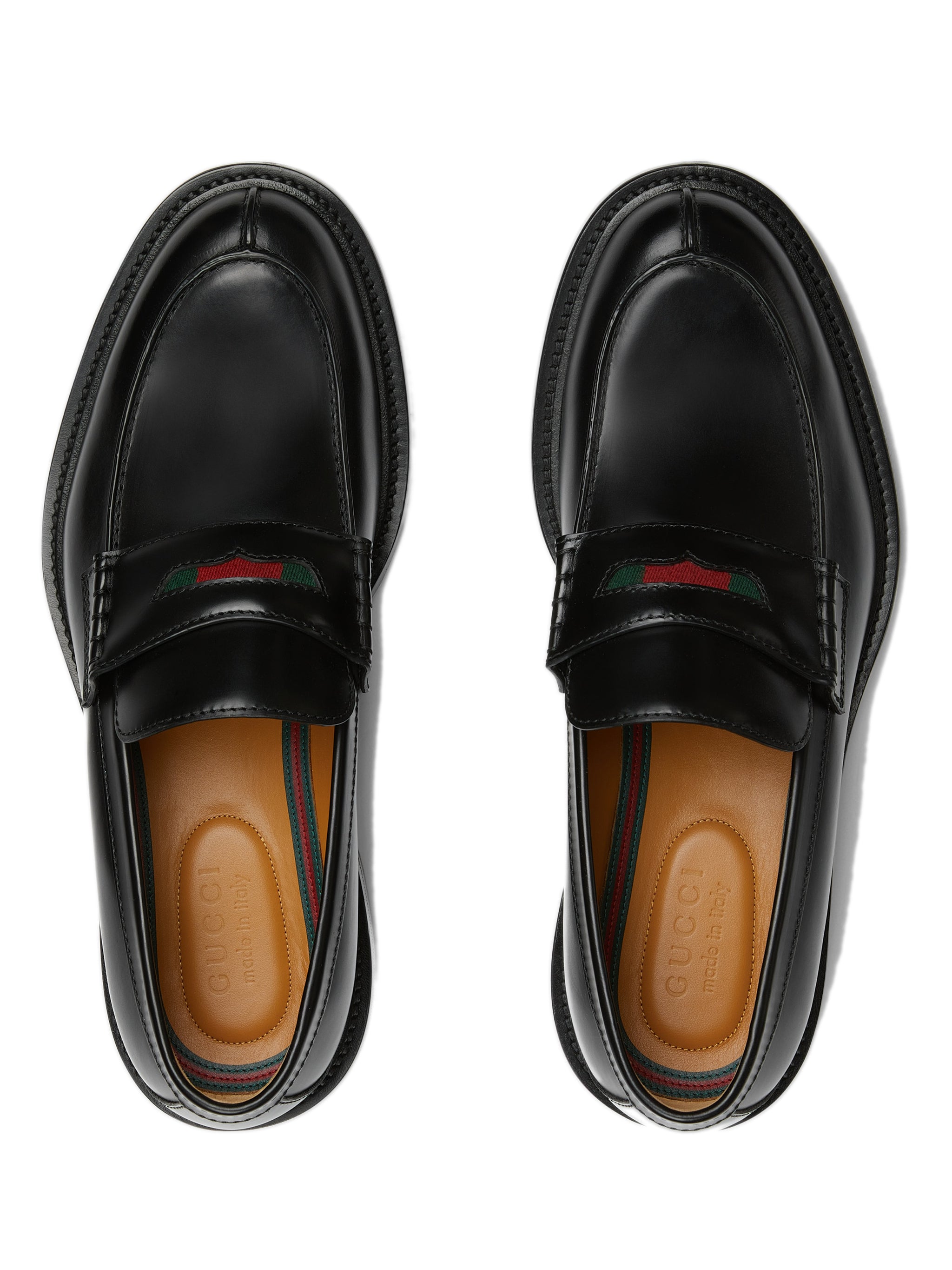 GUCCI Leather Loafers for Men - FW25 Collection