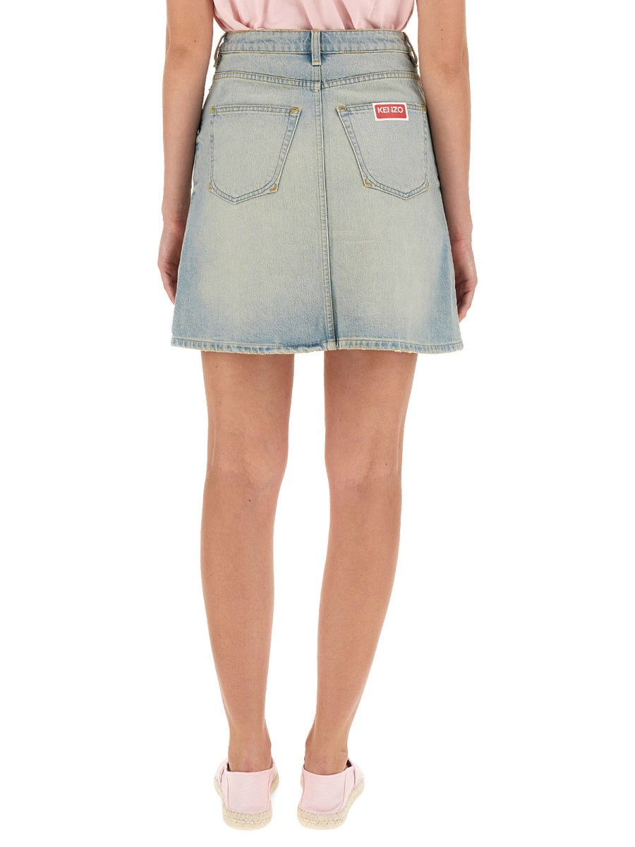 KENZO Regular Fit Denim Skirt - Size 27