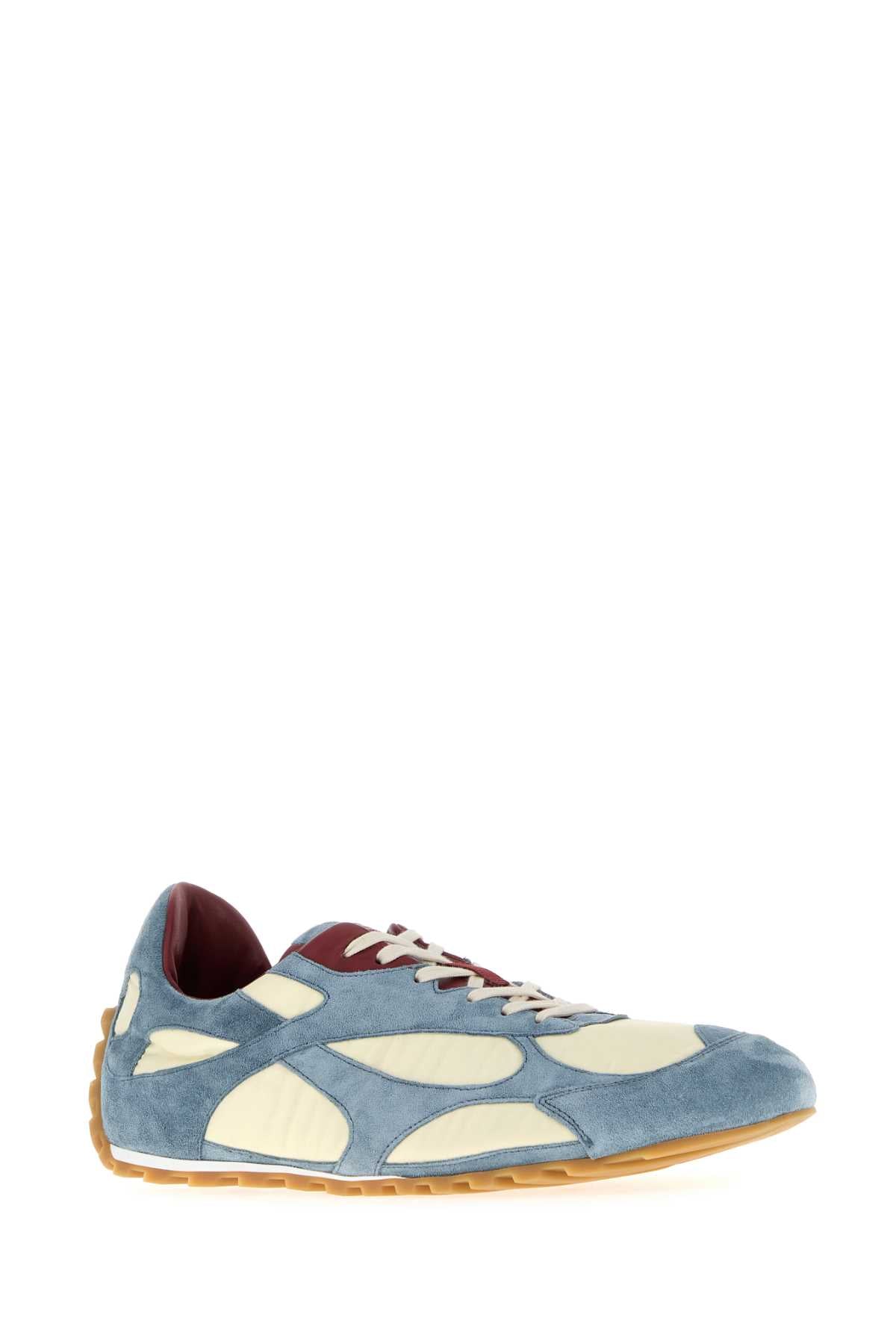 BOTTEGA VENETA Two-Tone Suede and Fabric Orbit Sneaker - Men