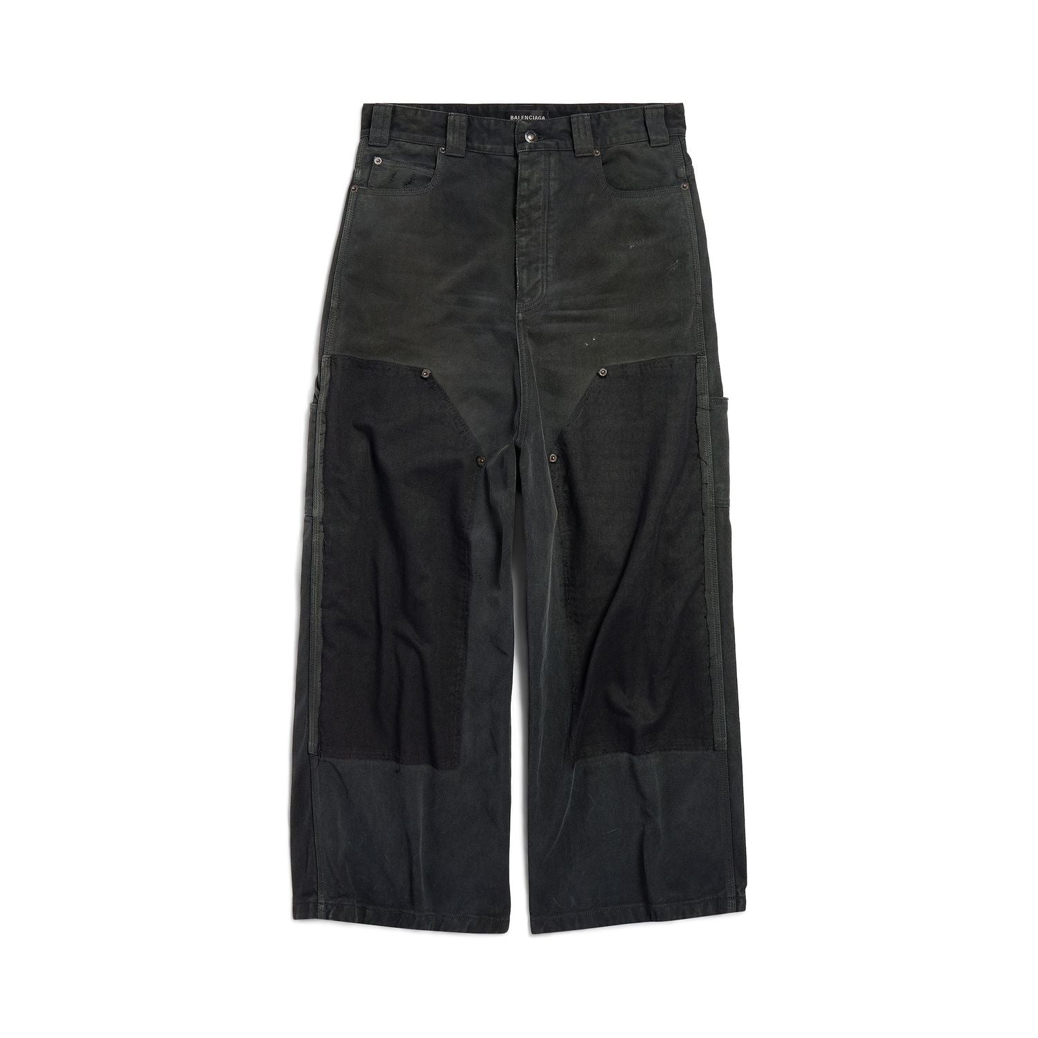 BALENCIAGA Baggy Ripped Off Denim Pants - Size M