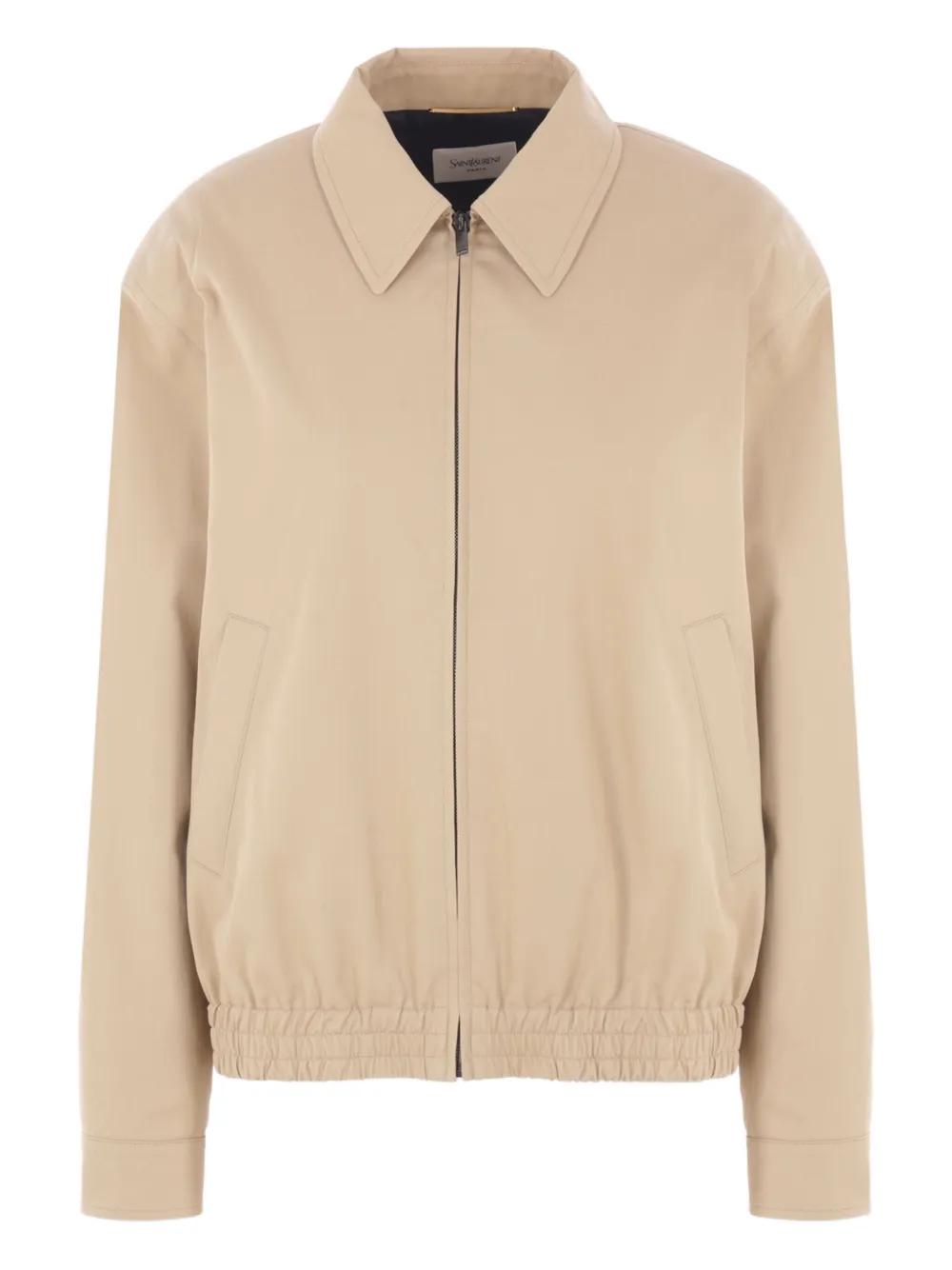SAINT LAURENT Elastic Hem Blouson Jacket for Women - Fall 2025