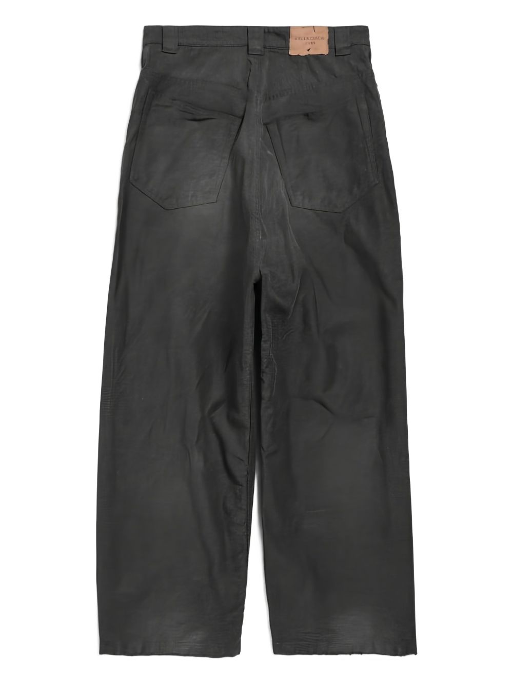 BALENCIAGA High Waist Embroidered Logo Pants for Men