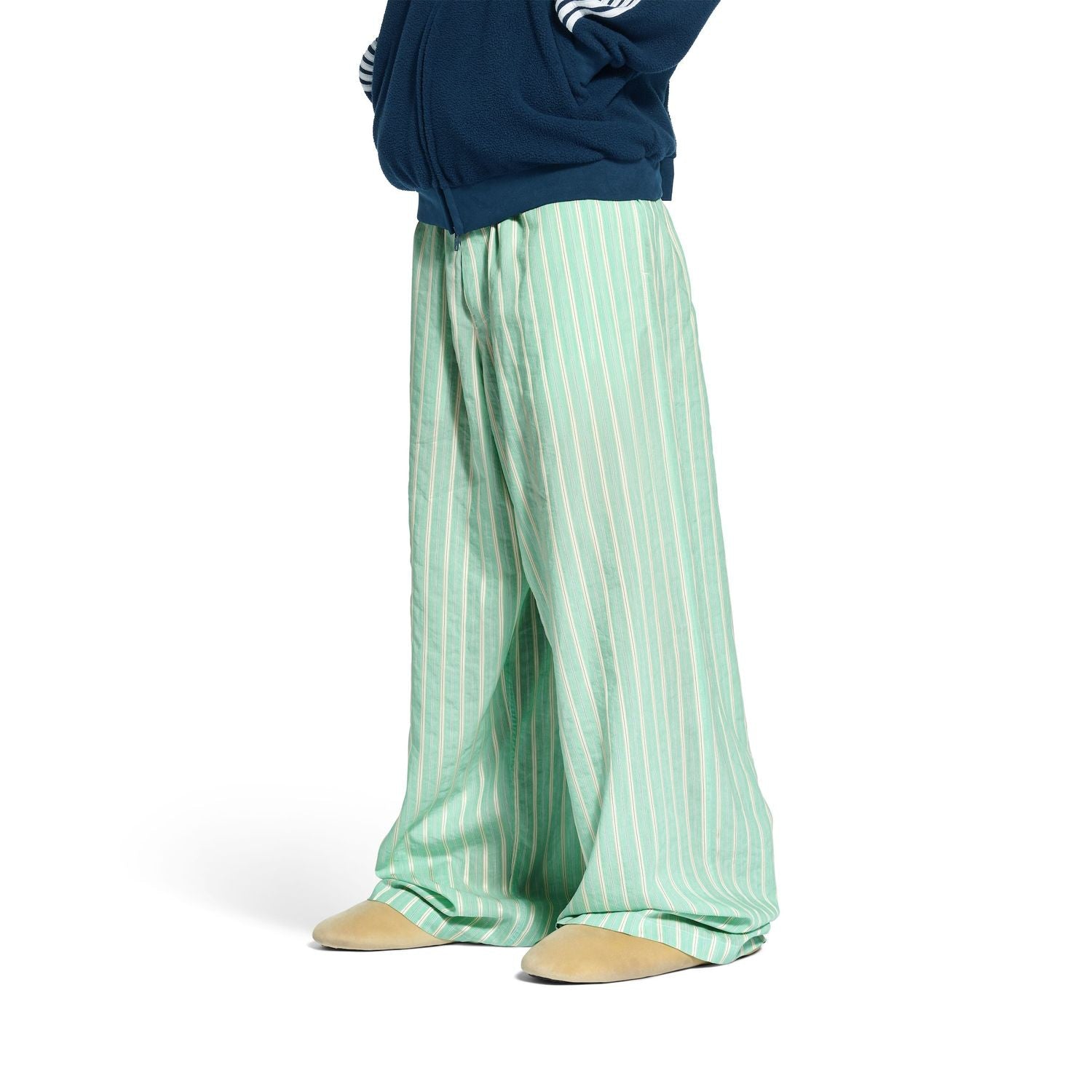 BALENCIAGA Embroidered Cupro Blend Pyjama Pants for Men - FW25