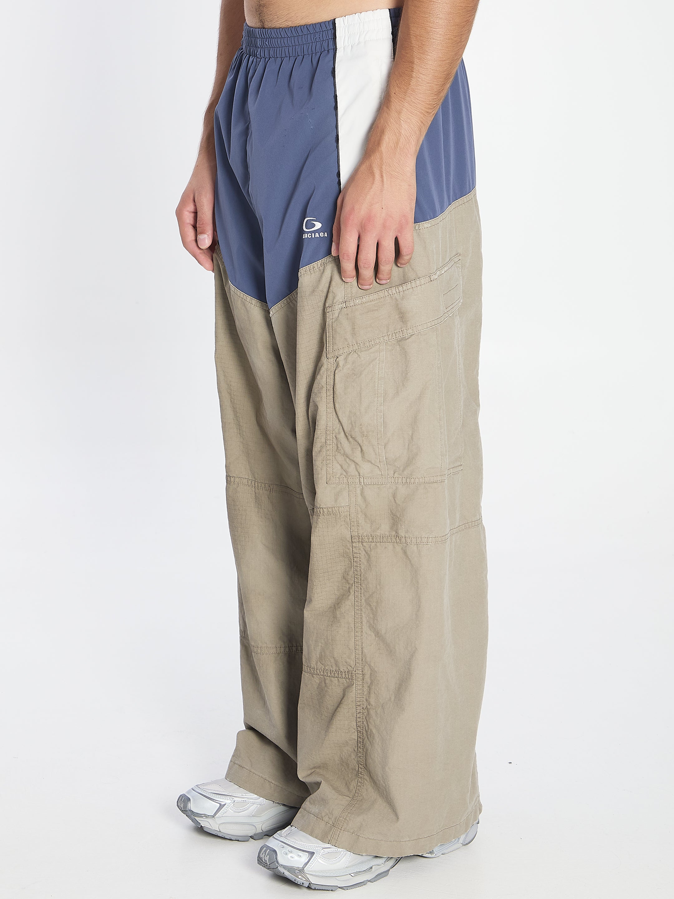 BALENCIAGA Men's Cargo Track Pants - Loose Fit