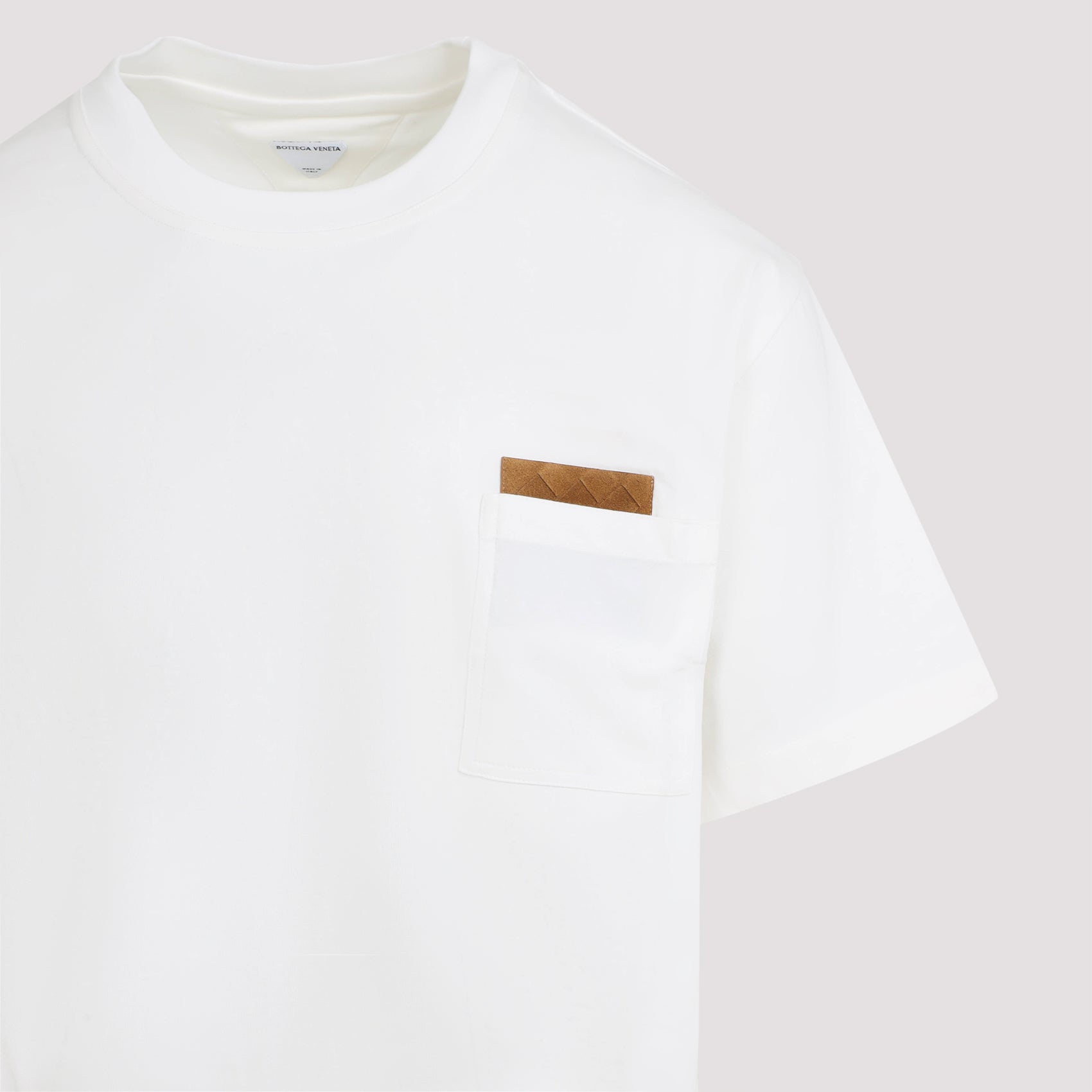 BOTTEGA VENETA Cotton Crew-Neck T-Shirt with Front Pocket